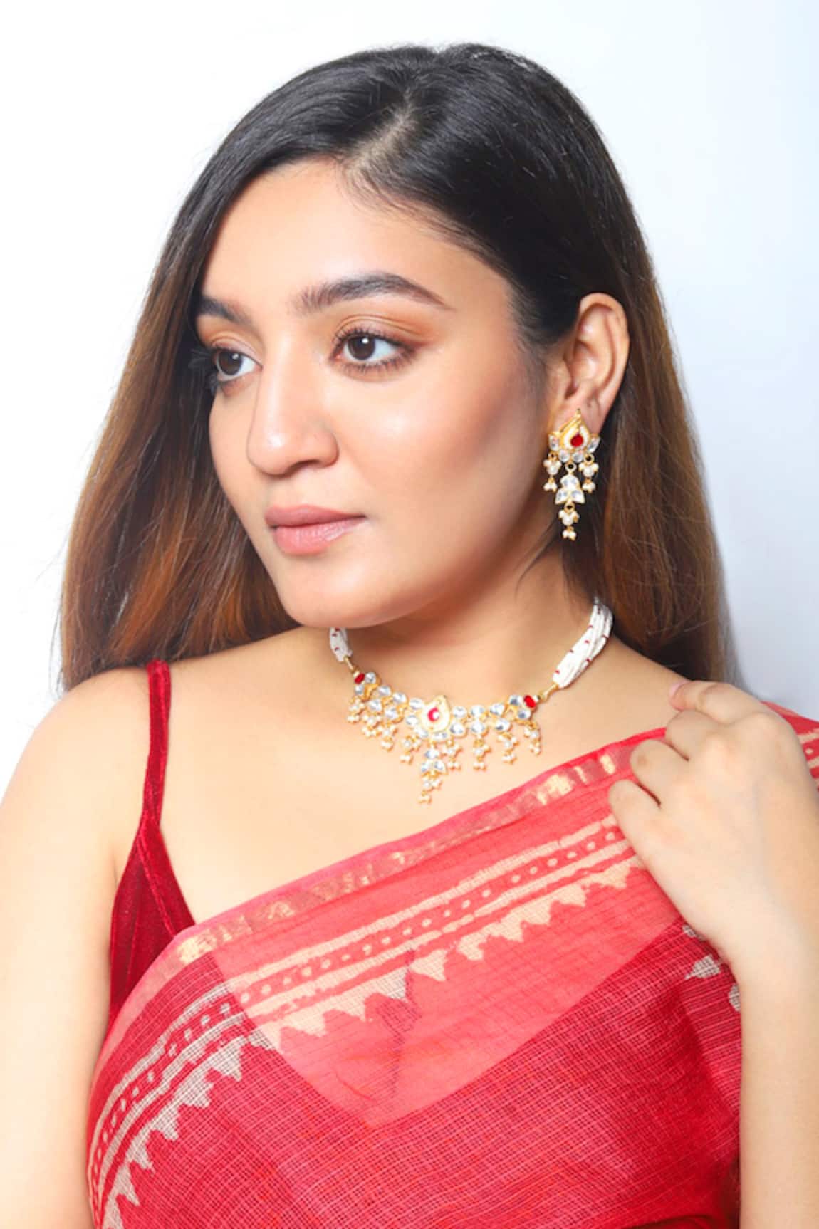 Namasya Kundan Pendant Choker Set