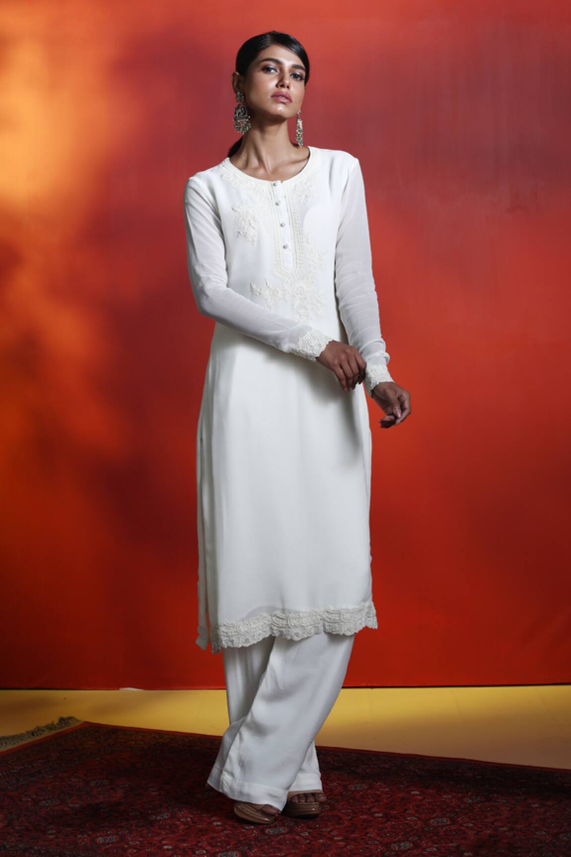 28 Threads Hand Embroidered Kurta