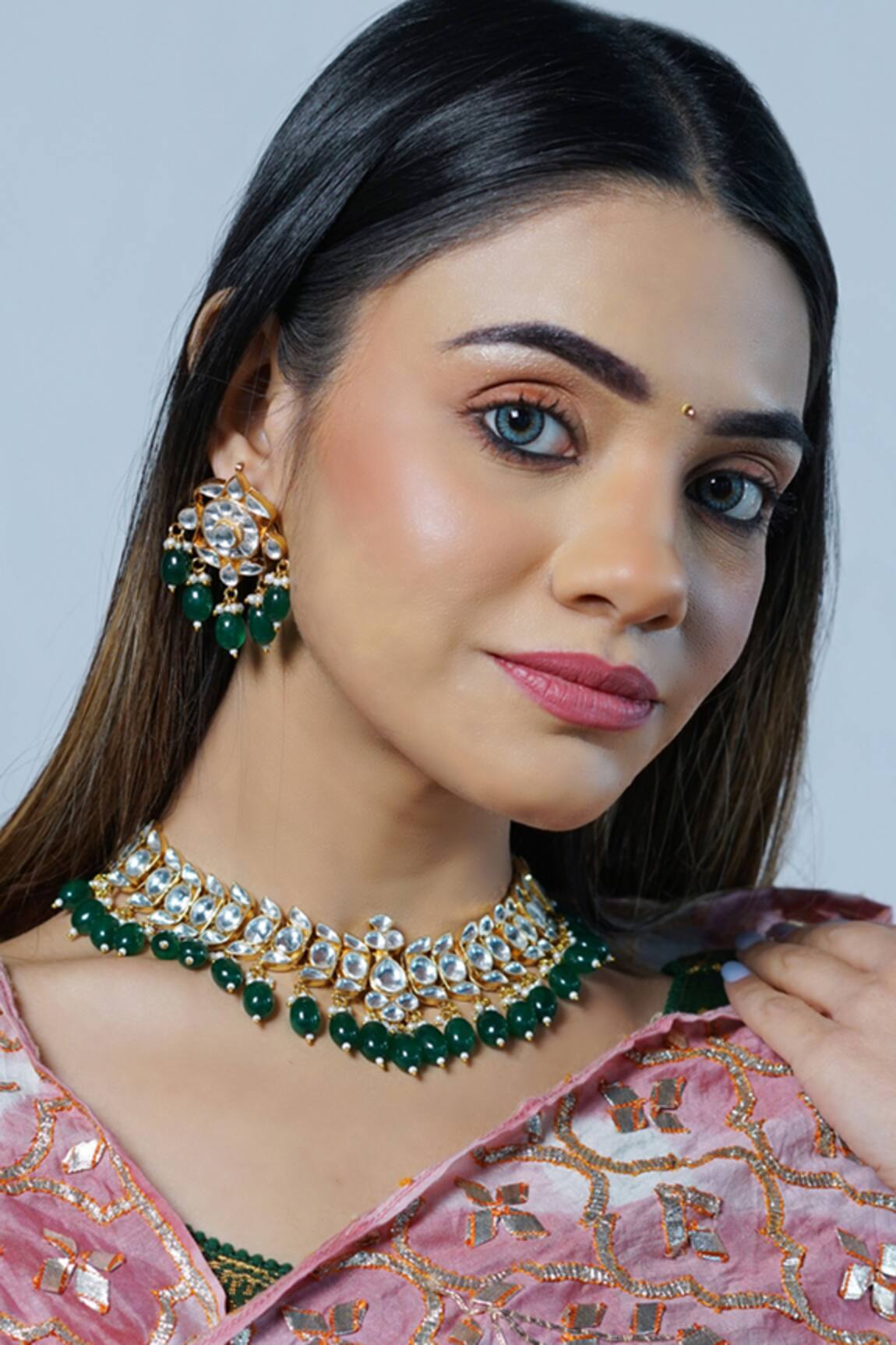 Namasya Stone Embellished Necklace Set