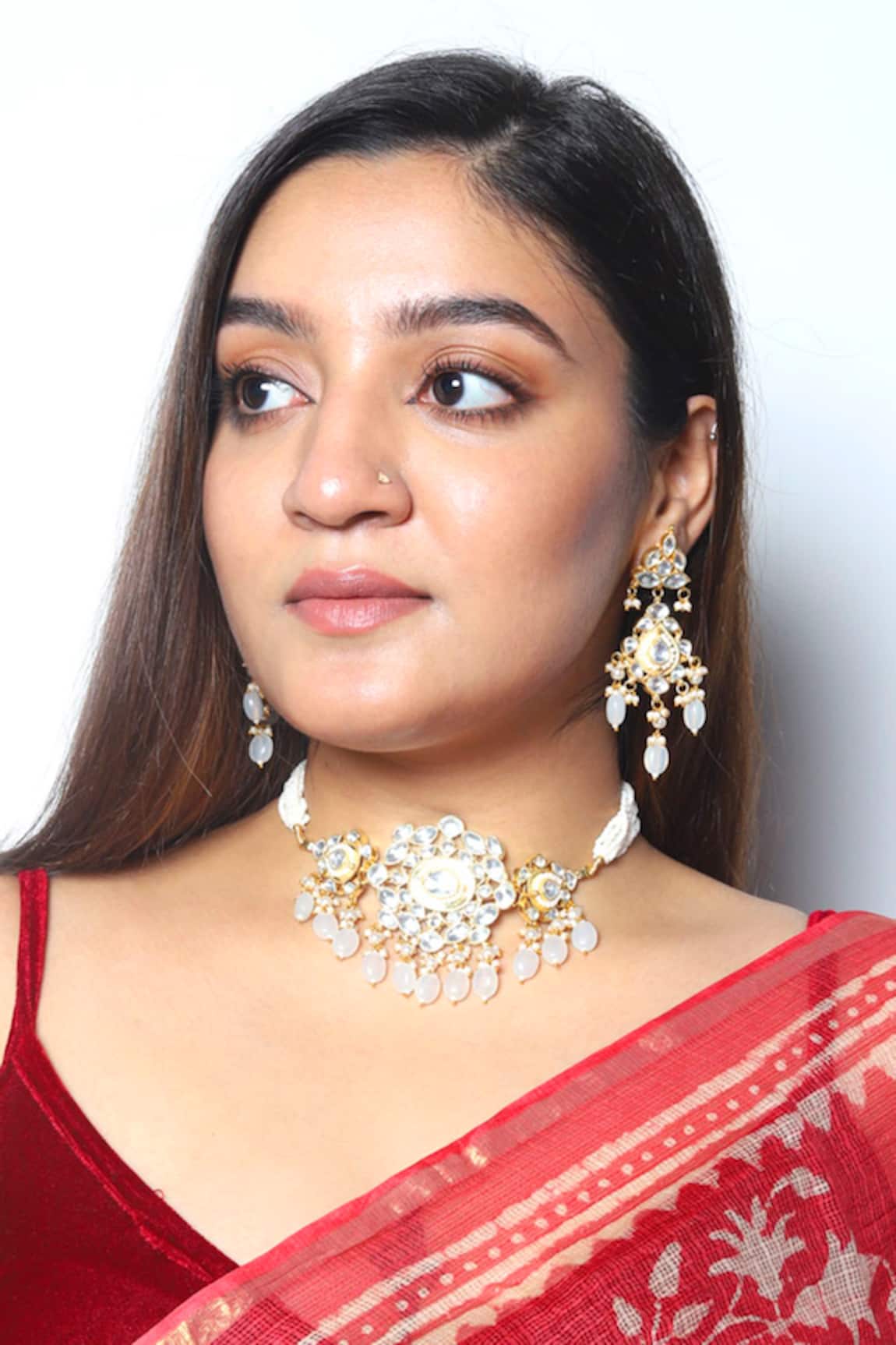 Namasya Kundan Pendant Choker Set