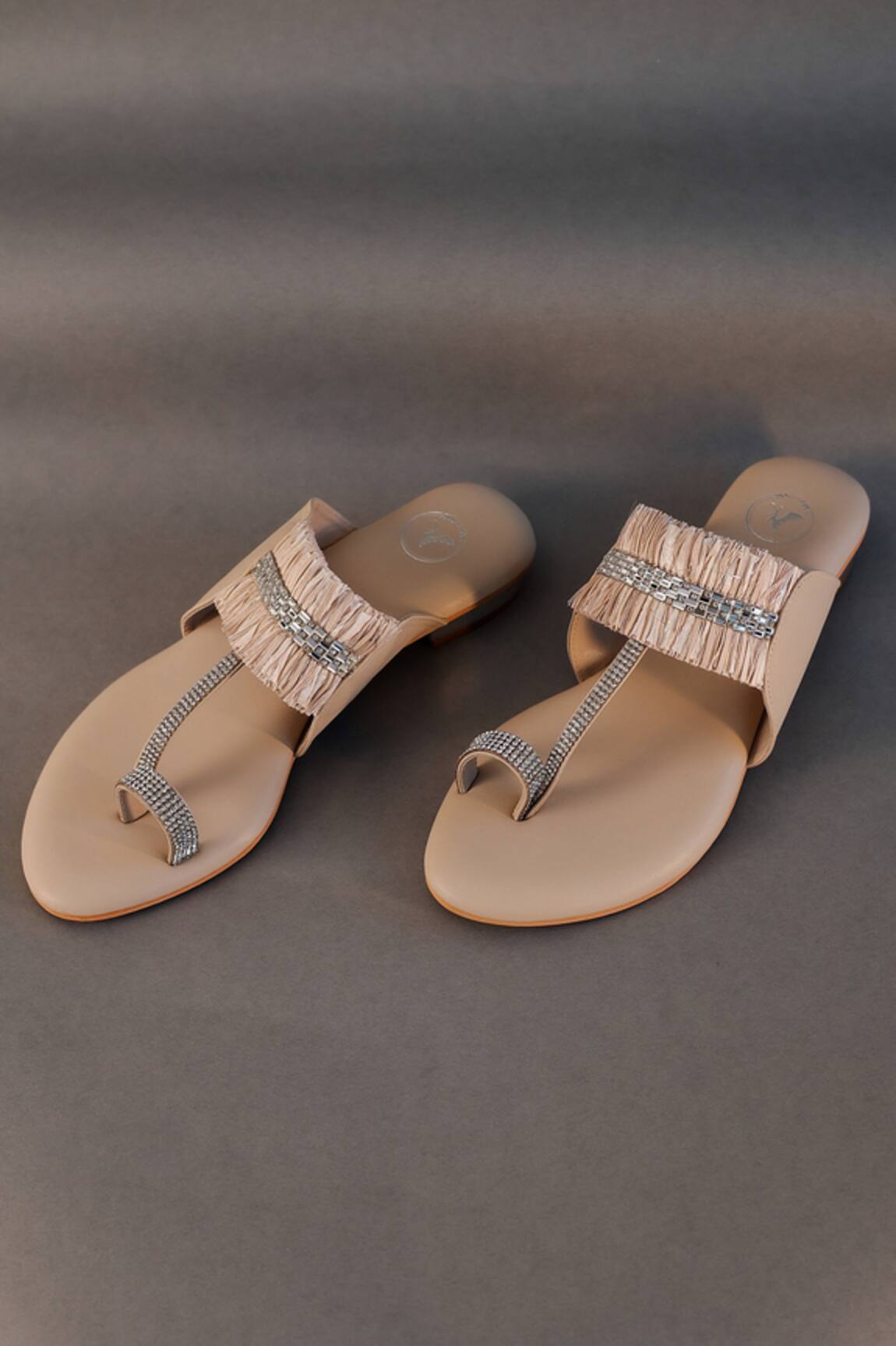 Sana K luxurious Footwear Stringy Embellished Kolhapuri Heels 