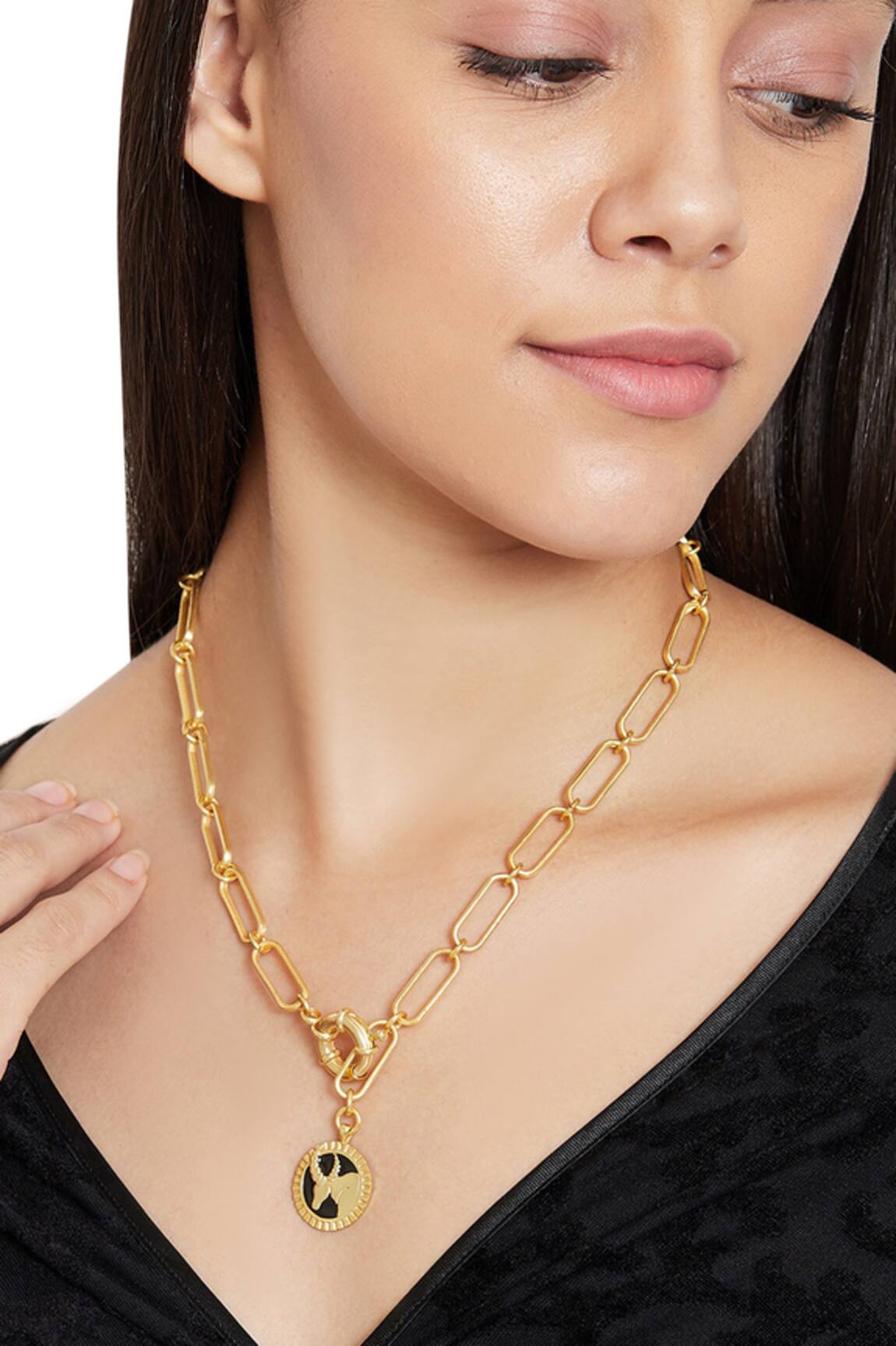 Zariin Taurus Pendant Necklace