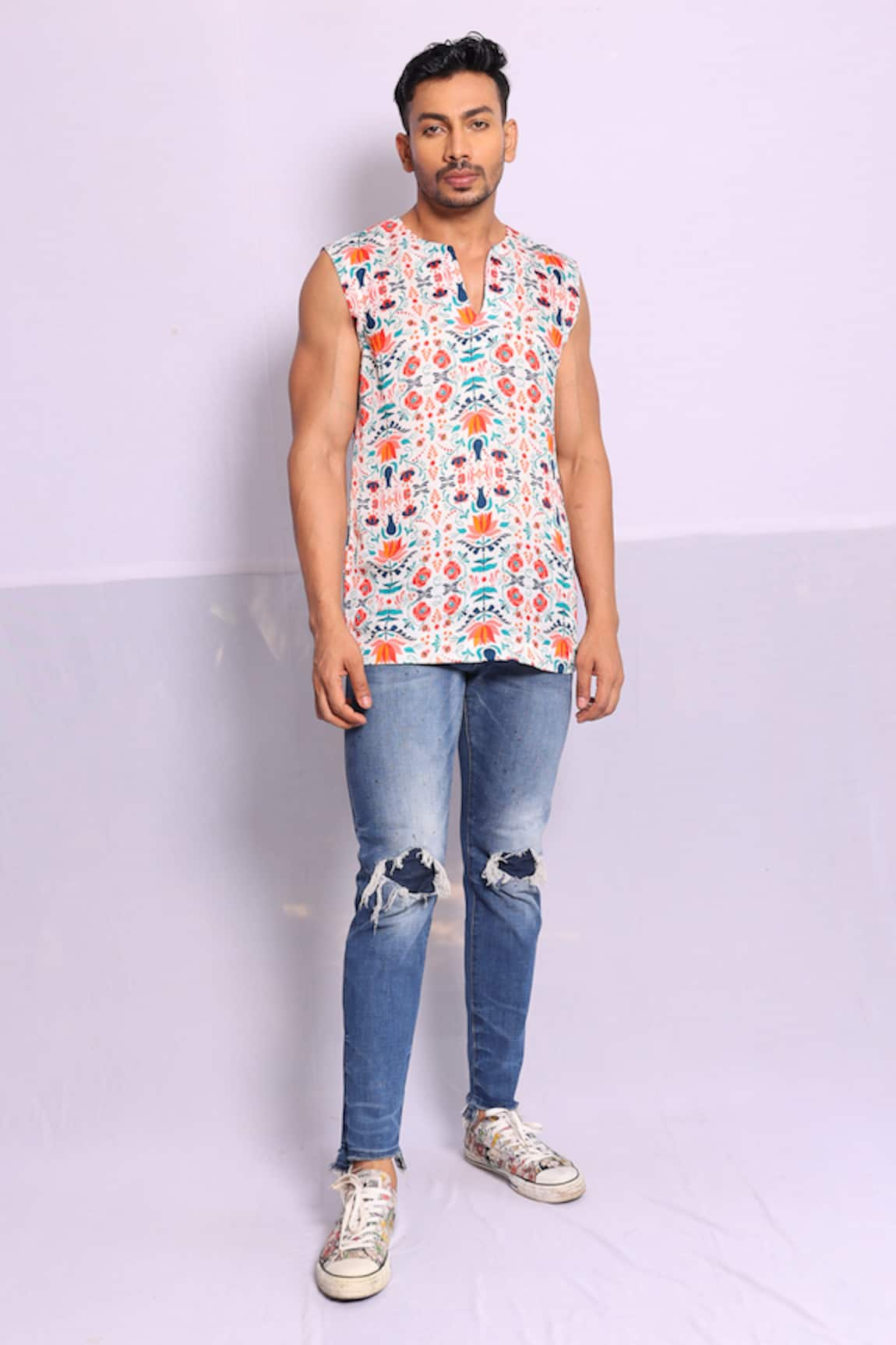 Debarun Marc Floral Print T-Shirt