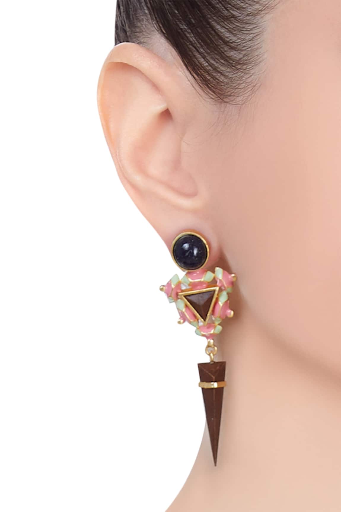Madiha Jaipur 3D handcrafted earrings
