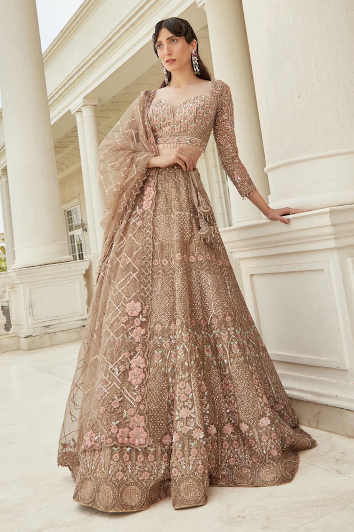 Swati Narula Eila Embroidered Bridal Lehenga Set