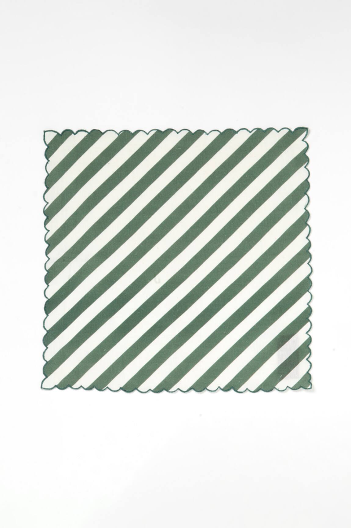 vVyom By Shuchita Dishastripe 4 Pcs Color Block Napkin Set