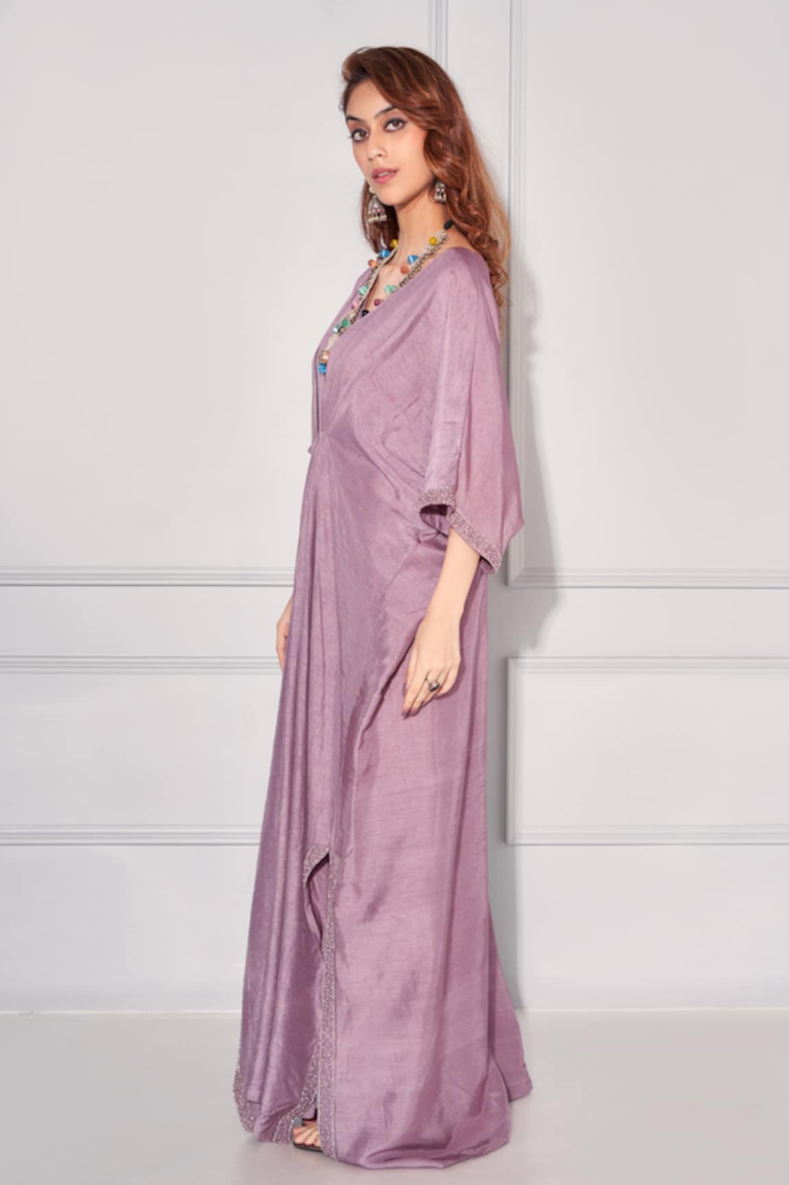 Kressa Pleated Draped Kaftan