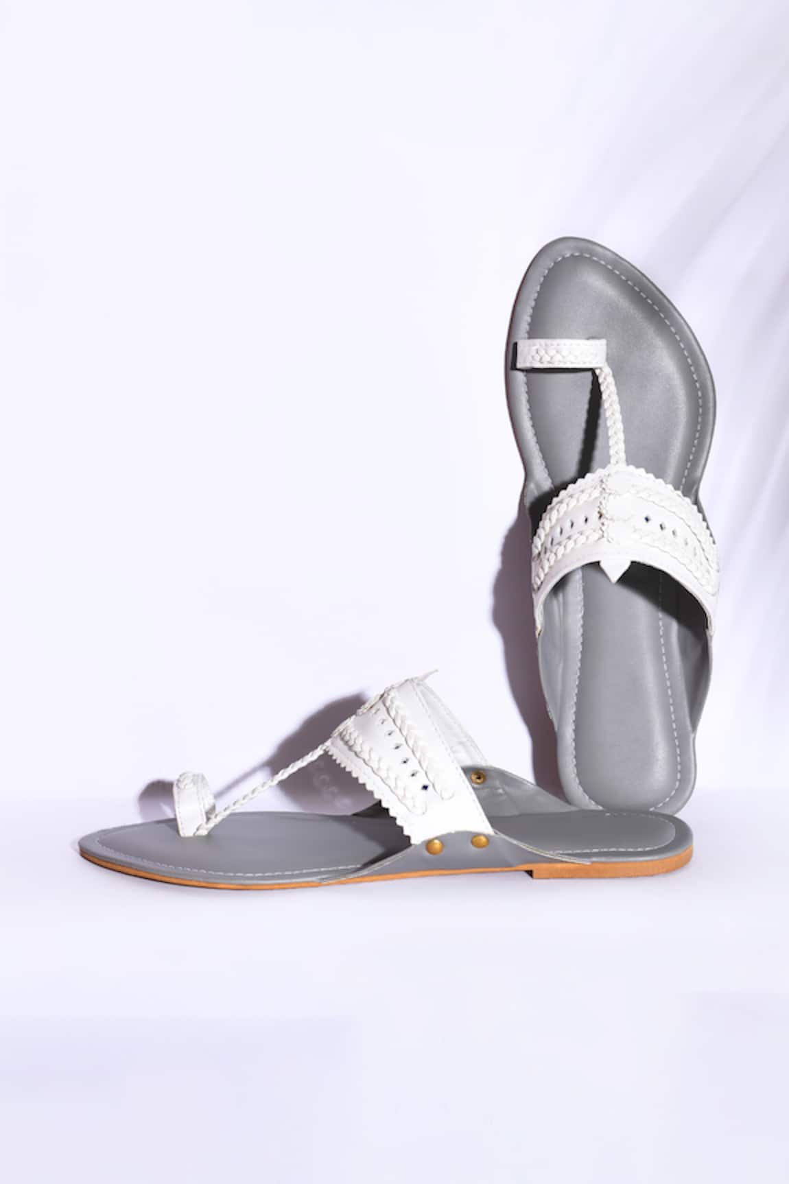 IraSoles Gogo Leather Kolhapuri Sandals