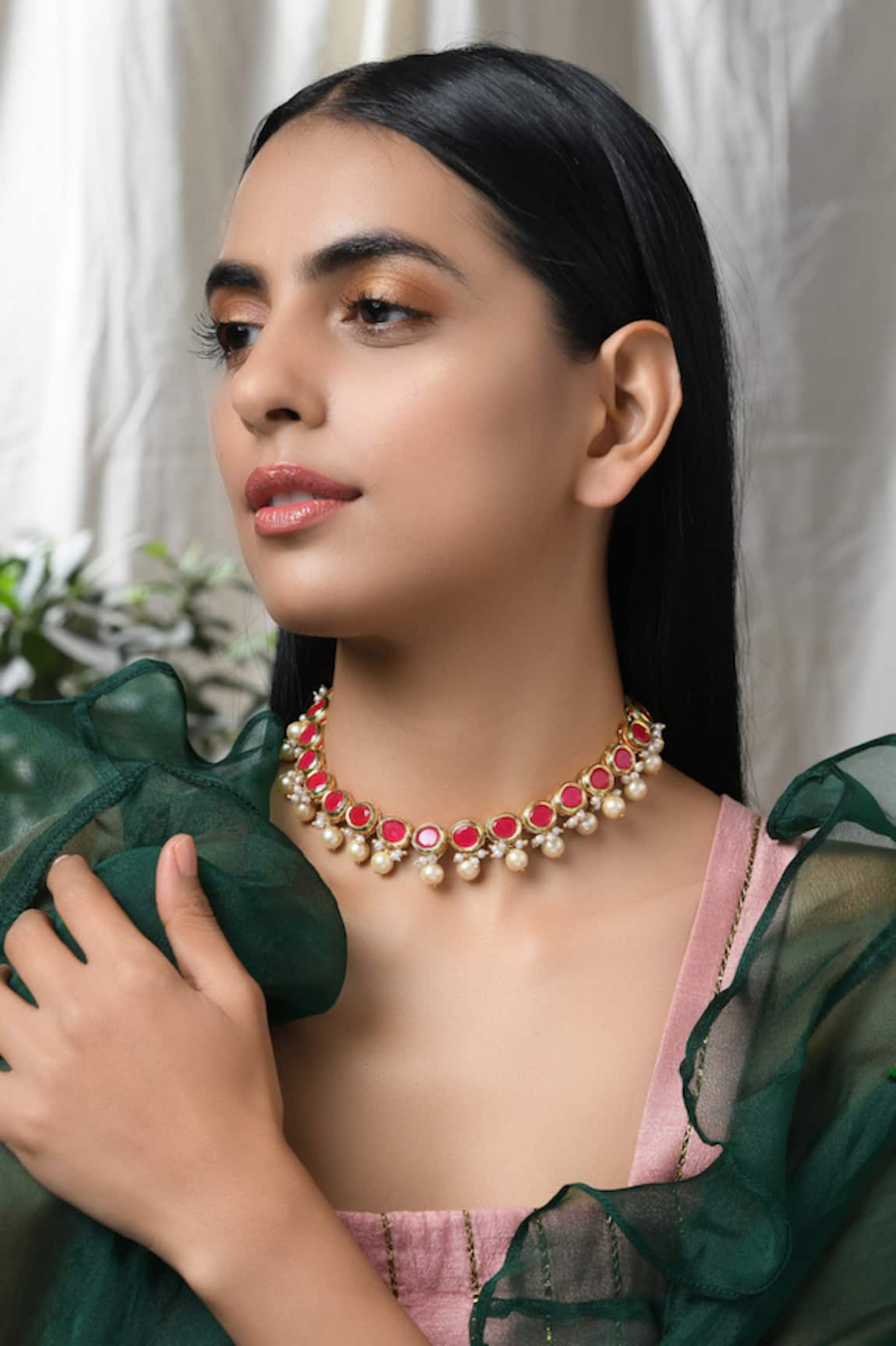 Paisley Pop Stone Choker 