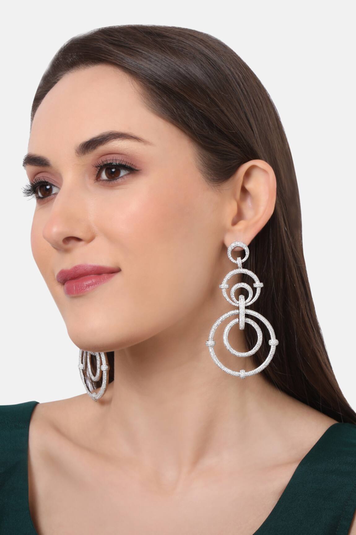 Tizora Tiered Circle Motif Danglers