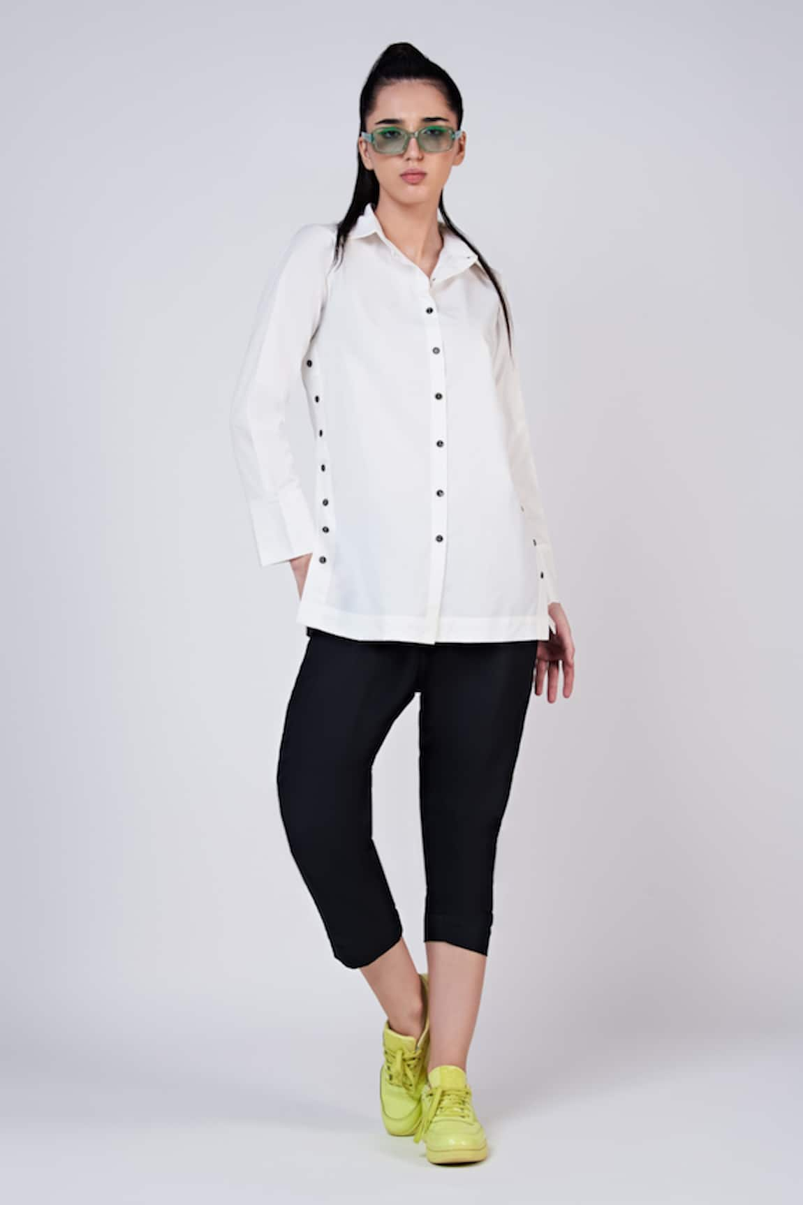 Krati Jain Side Buttoned Shirt