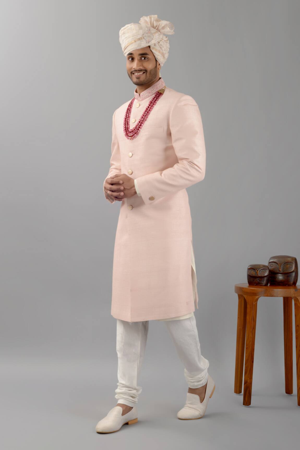 Siddhesh Chauhan Embroidered Sherwani Pant Set