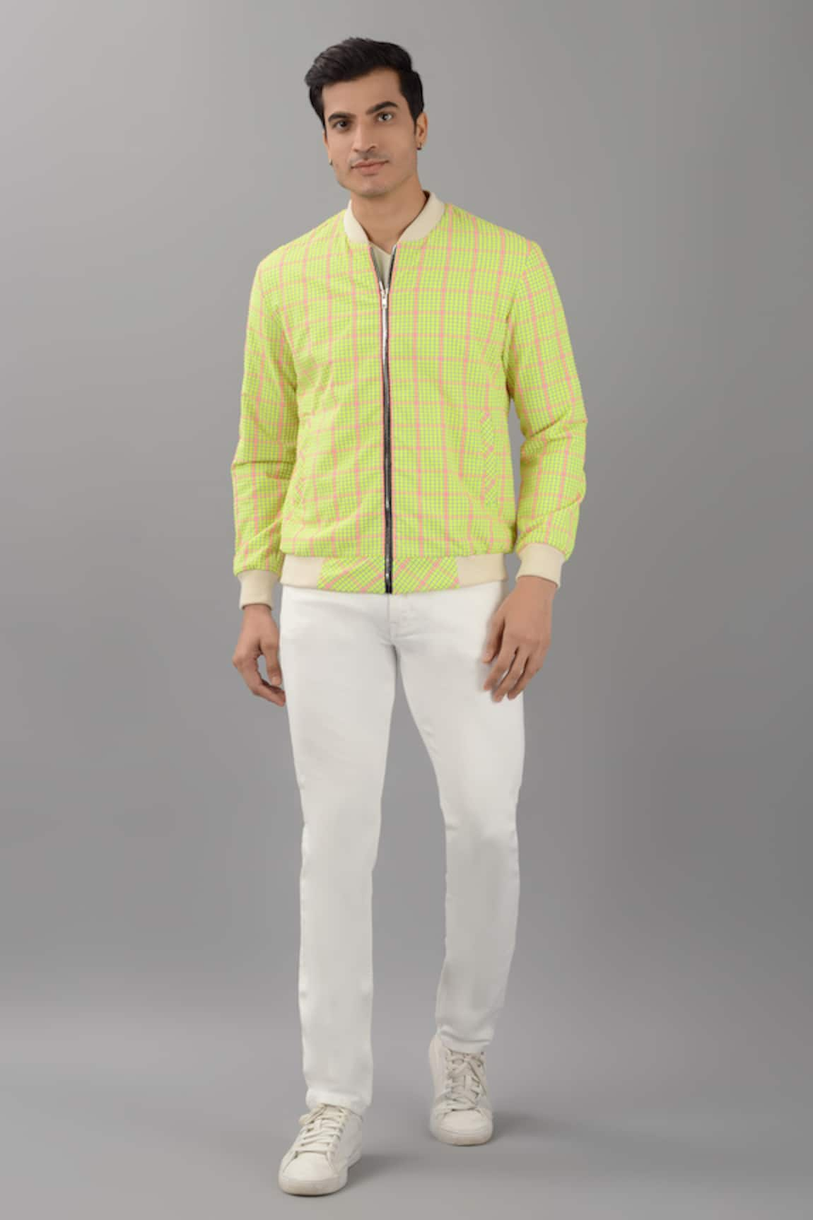 Siddhesh Chauhan Vividly Playful Bomber Jacket