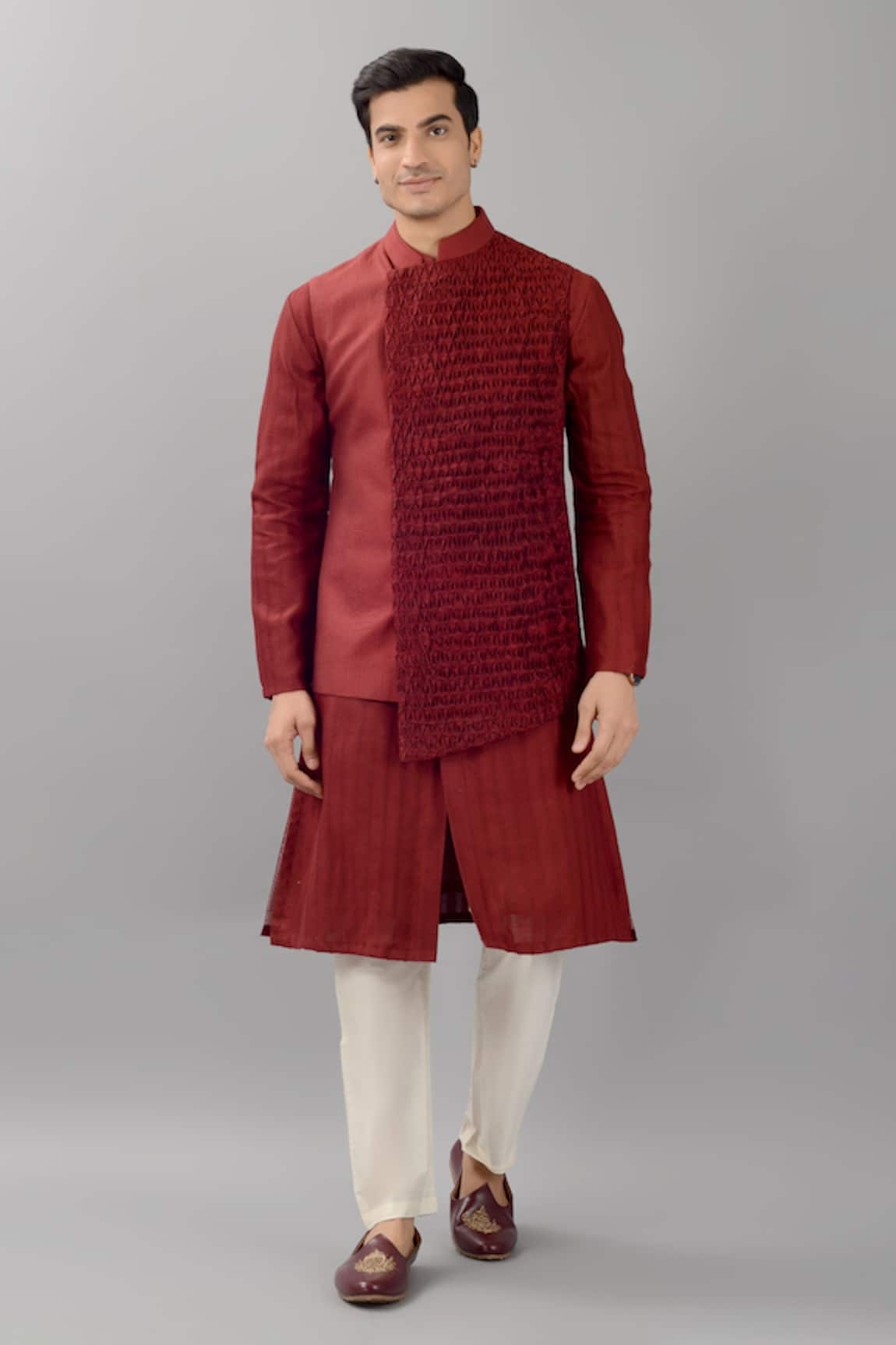 Siddhesh Chauhan Smocked Panel Bundi