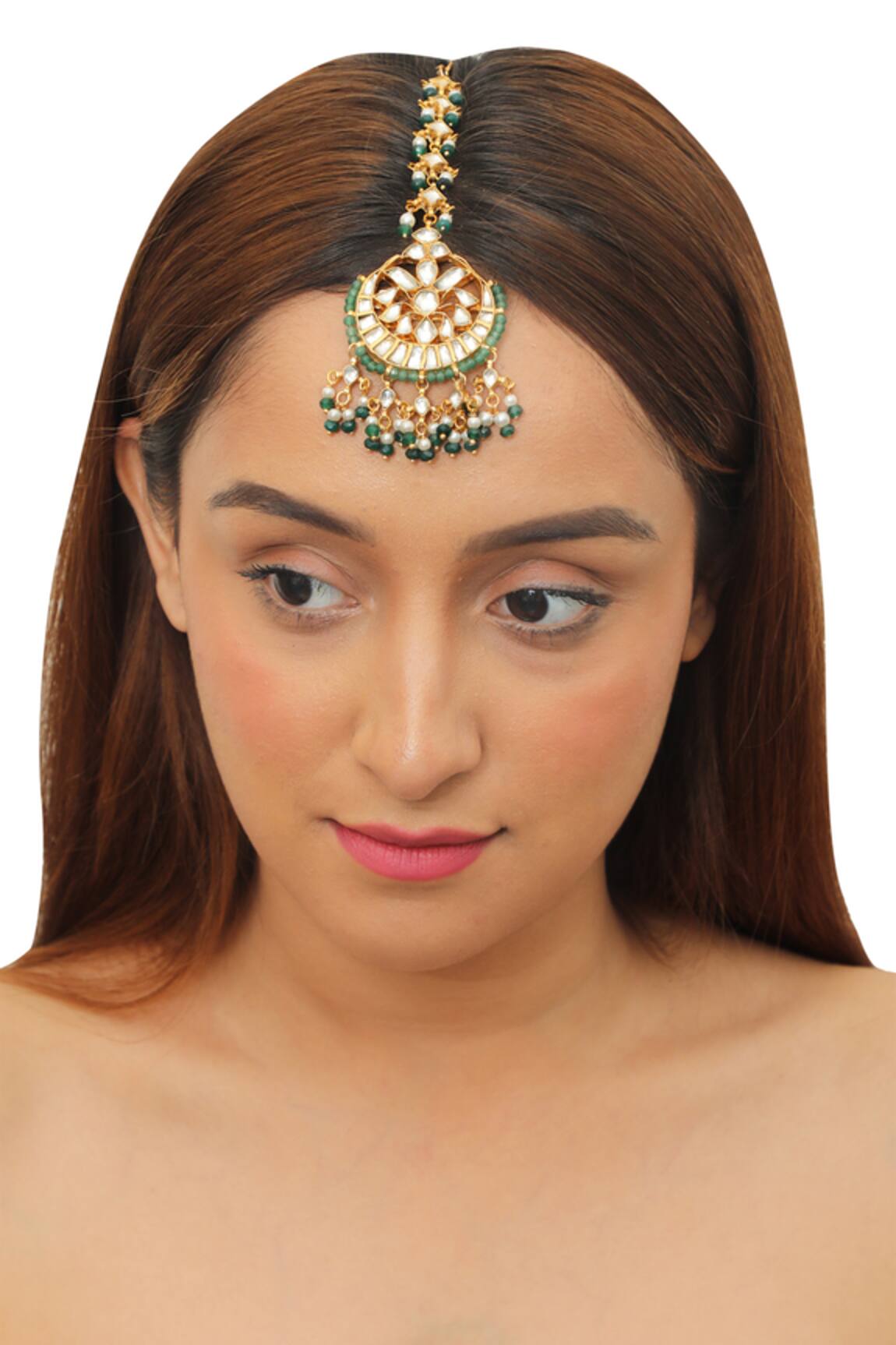 Riana Jewellery Chandbali Drop Maangtikka 