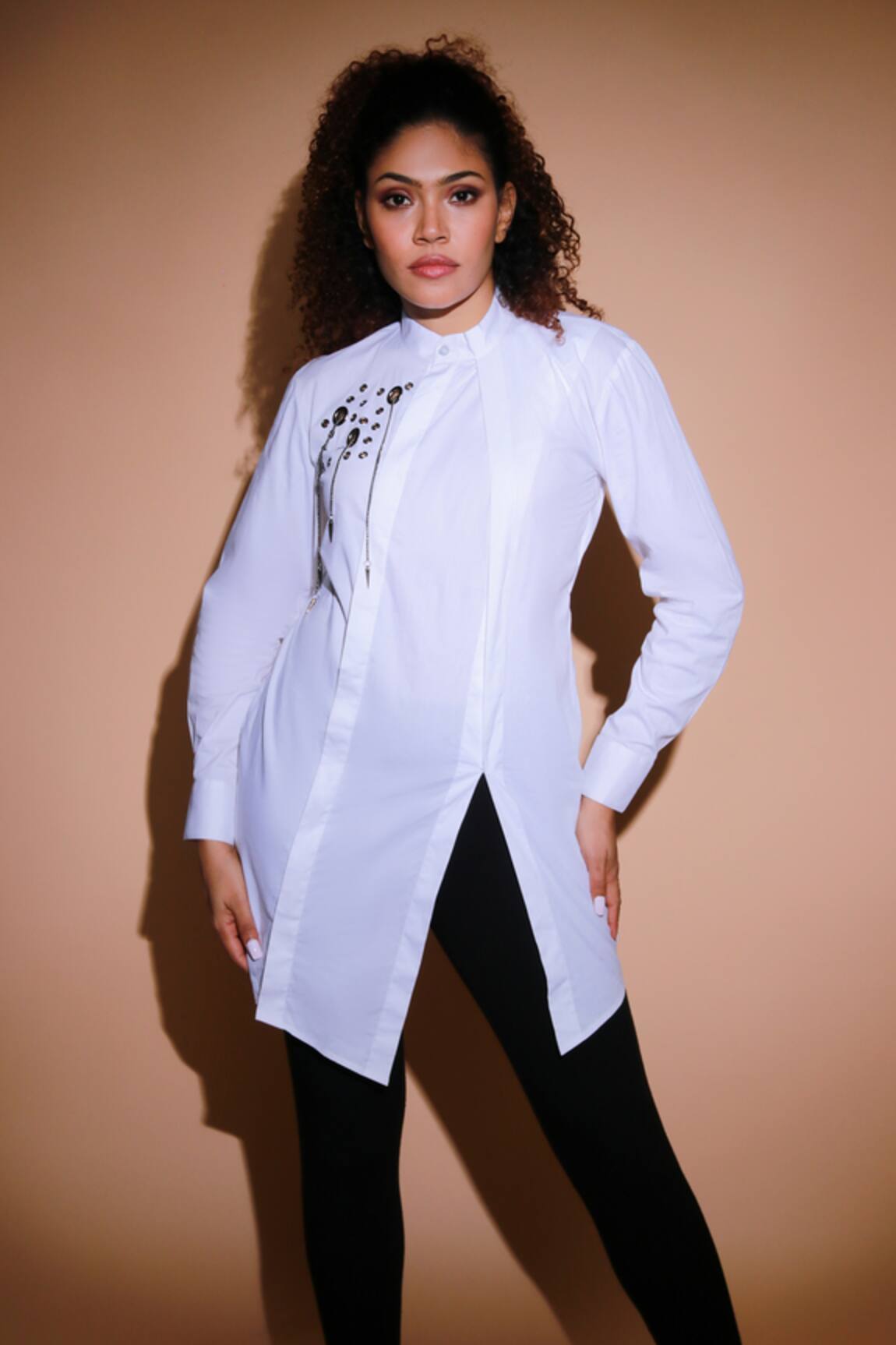 Echke Placement Embellished Top