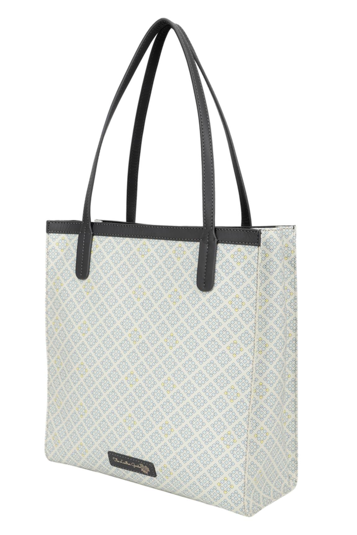 The Leather Garden Laguna Geometric Pattern Tote Bag