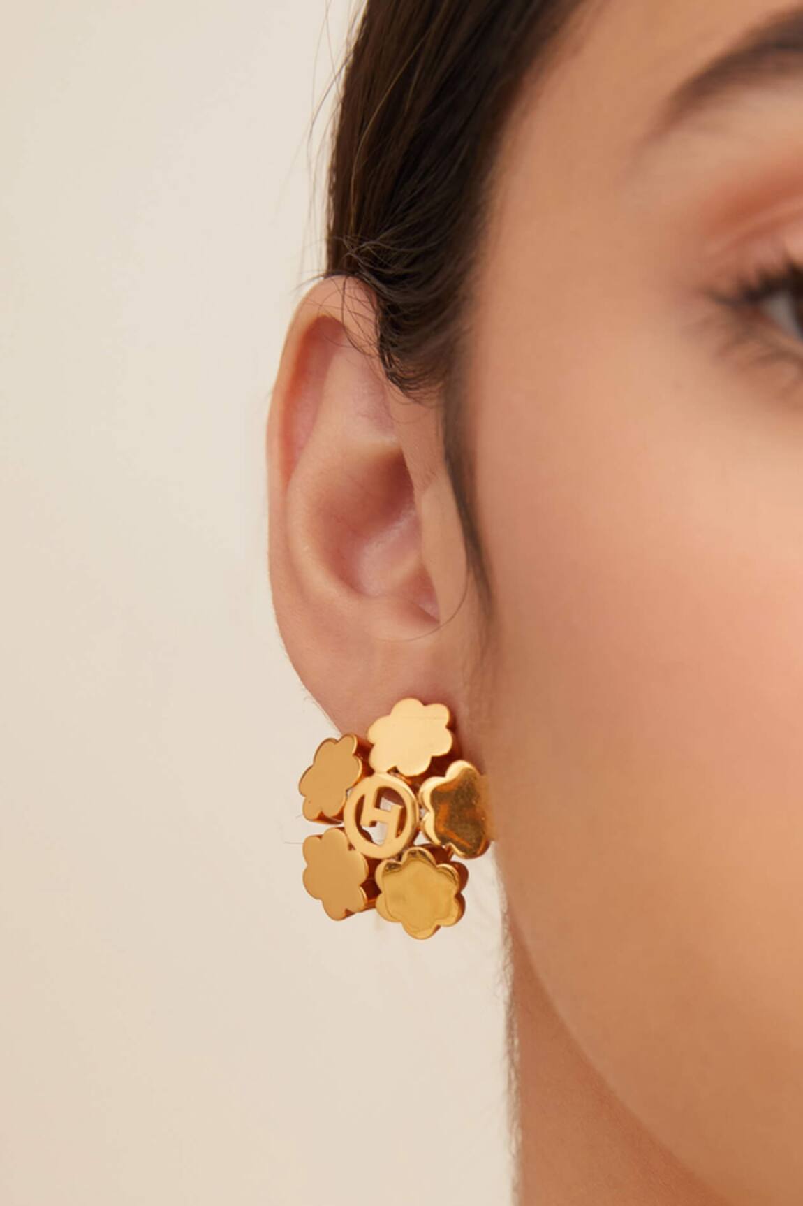 Outhouse Poppi Clump Stud Earrings 