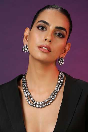 Swabhimann Layered Kundan Necklace Set 