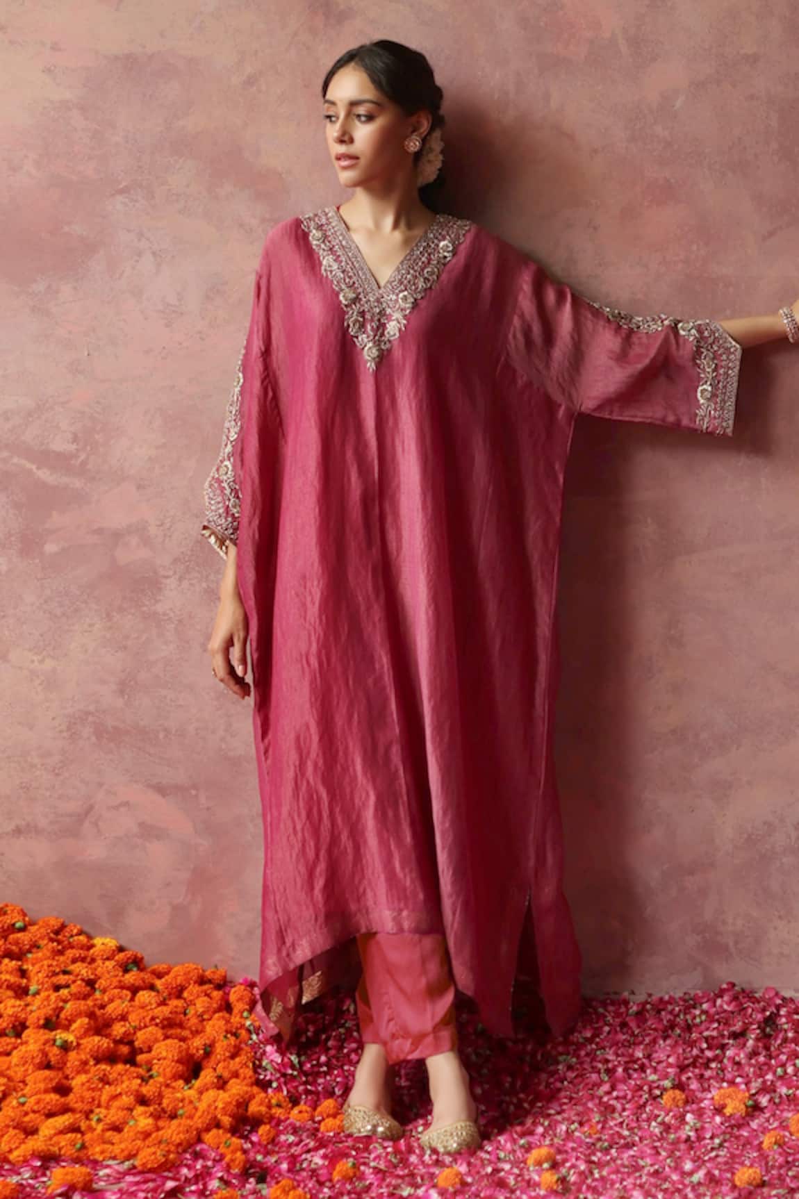Begum Pret Heer Zardozi Embellished Phiran & Pant Set