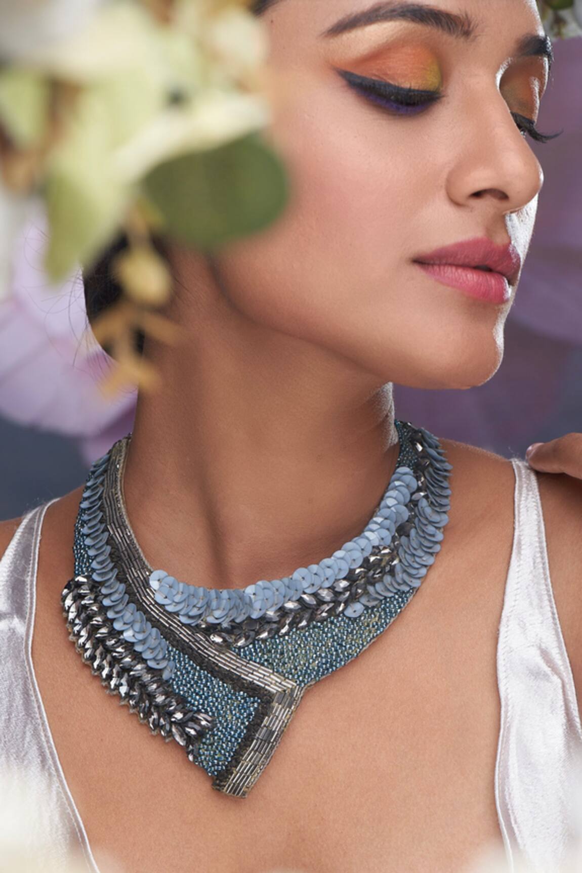 Torque By Merge Sequin Embellished Choker