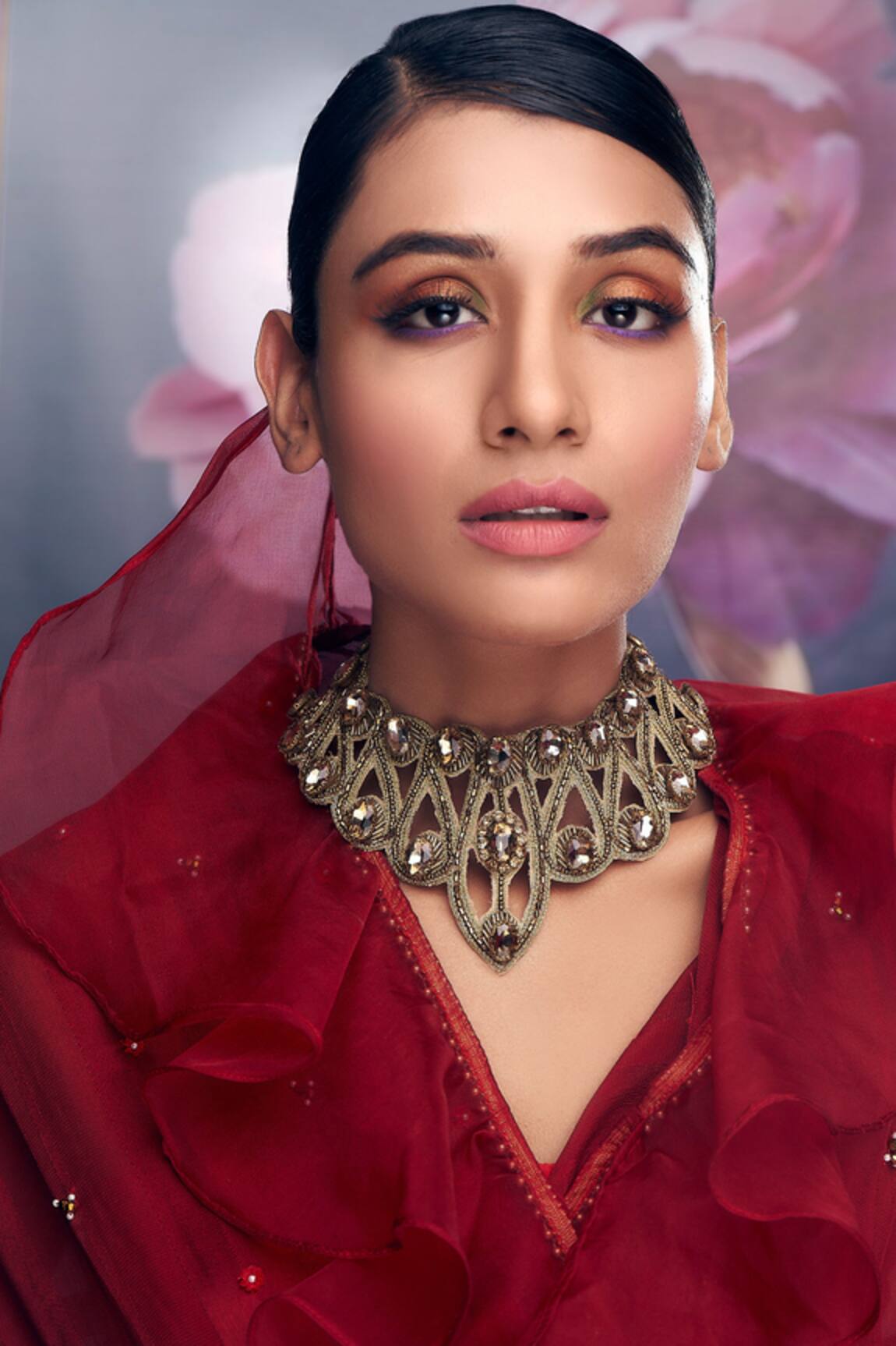 Torque By Merge Stone Embellished Choker