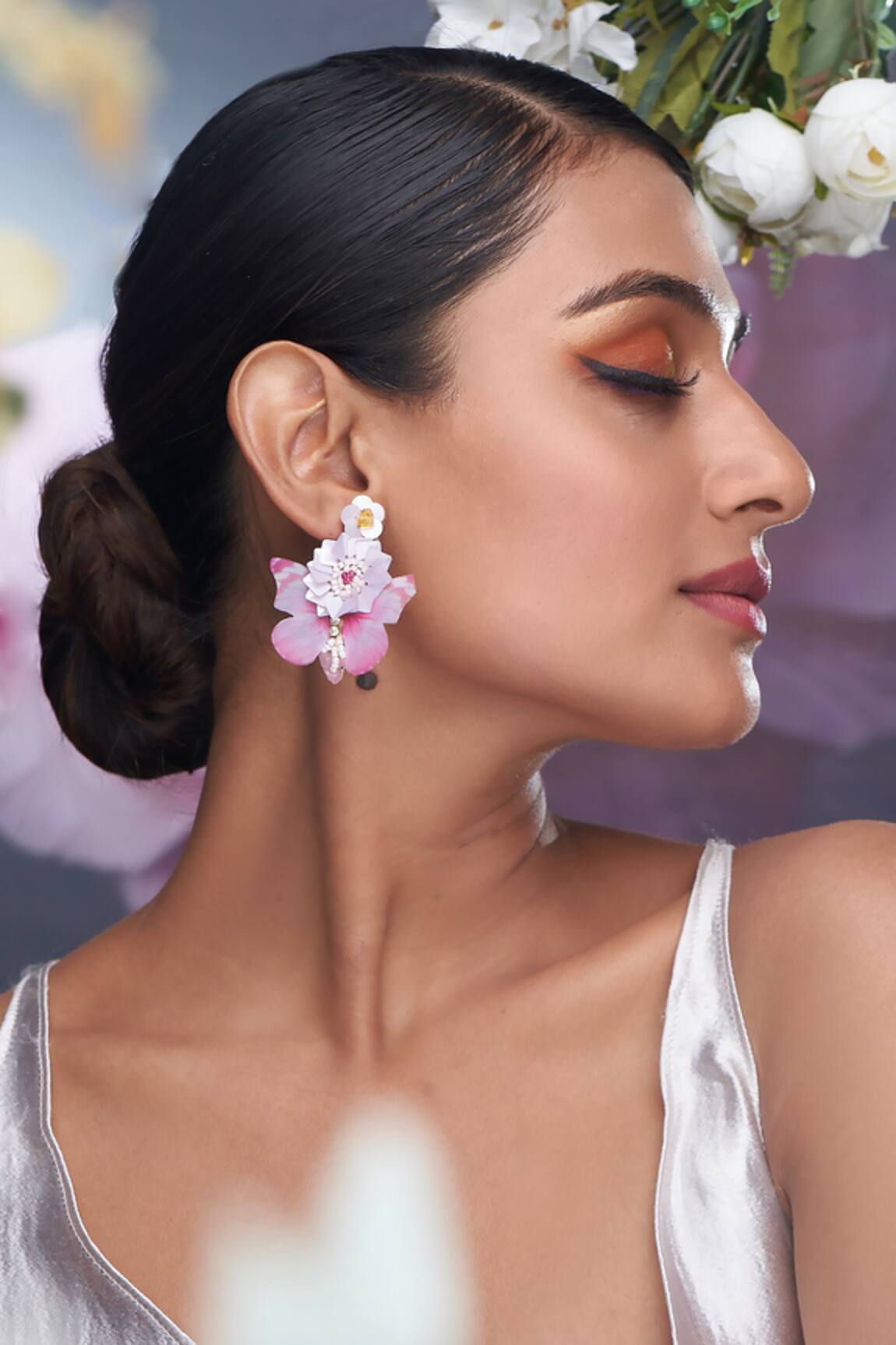 Torque By Merge Flower & Butterfly Design Earrings