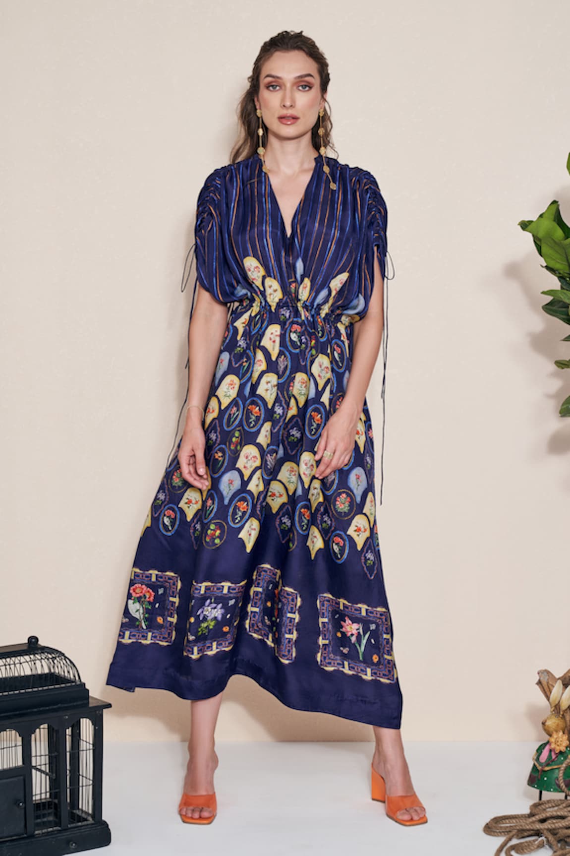 Pozruh by Aiman Moxie Printed Hemp Kaftan