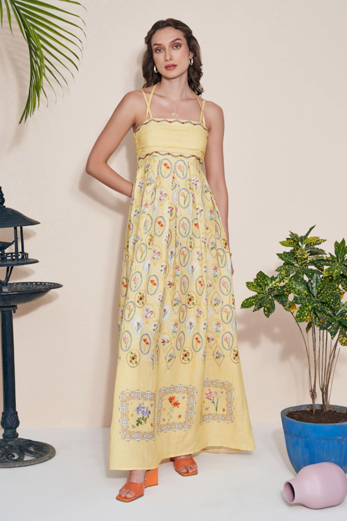 Pozruh by Aiman Elvira String Maxi Dress