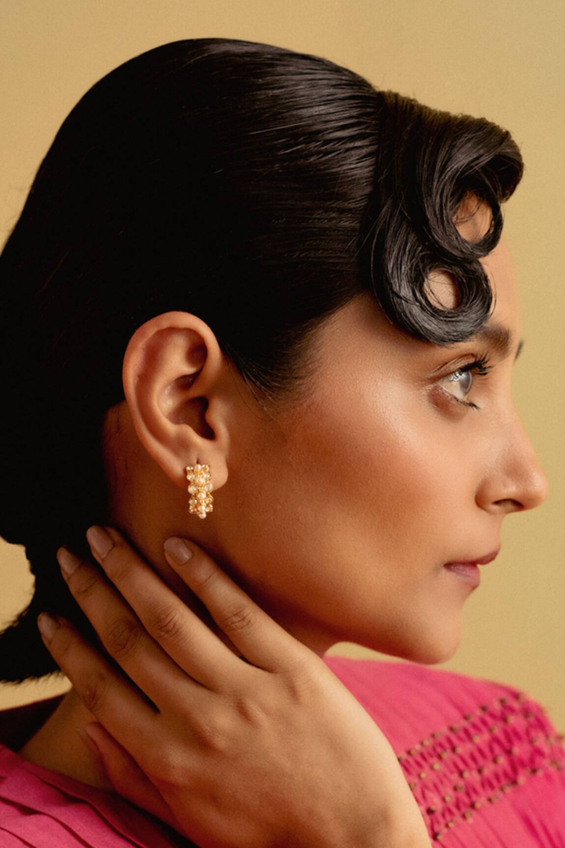 ESME Sweet Magnolia Crystal Embellished Earrings 