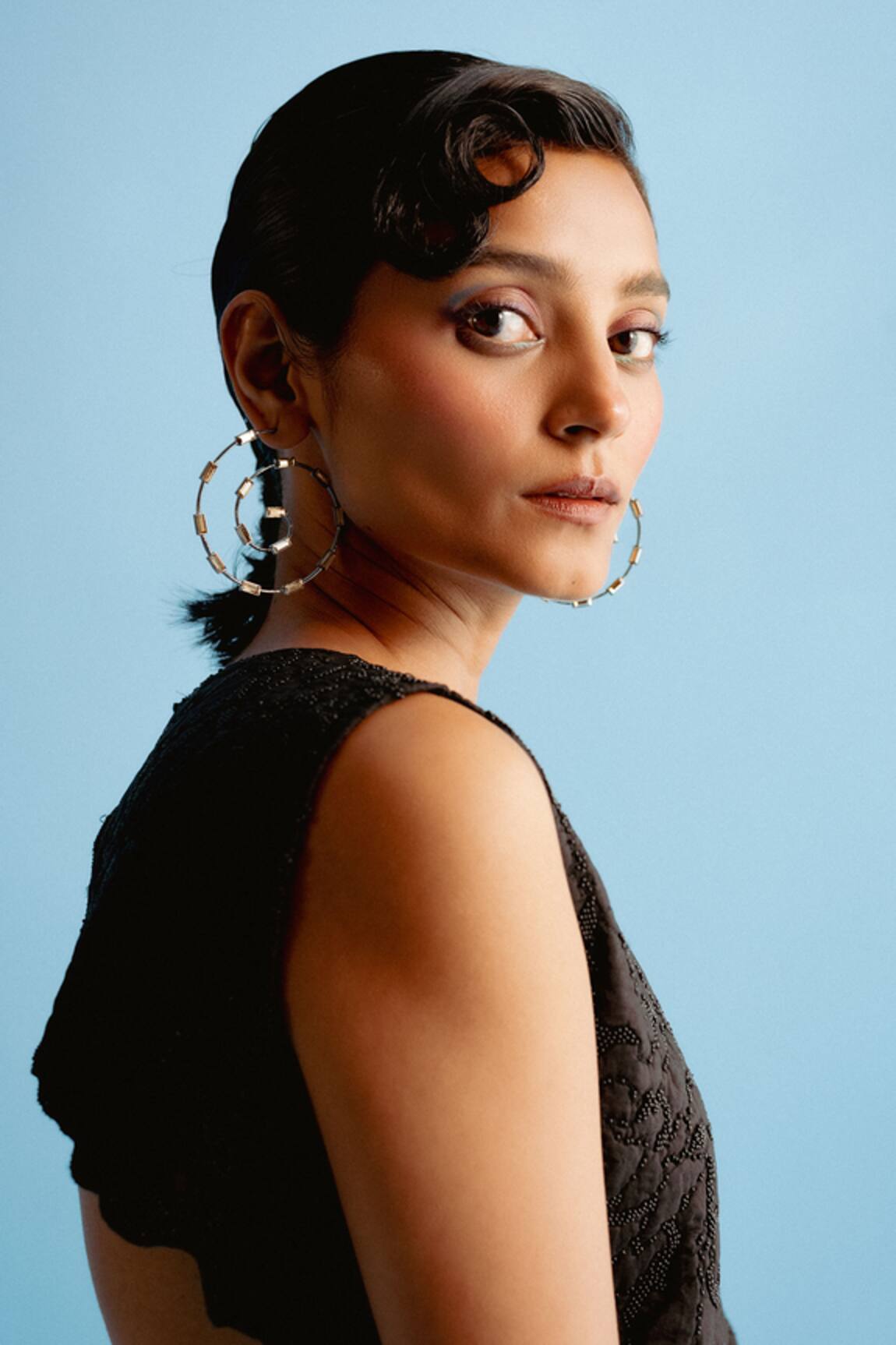 Esme by Aashna Dalmia Classic Marigold Circular Shaped Hoops 
