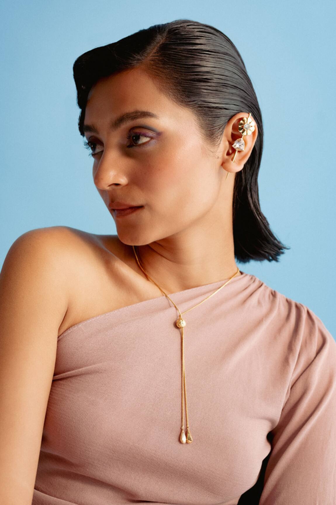 Esme by Aashna Dalmia Swarovski Crystal Pendant Long Necklace 
