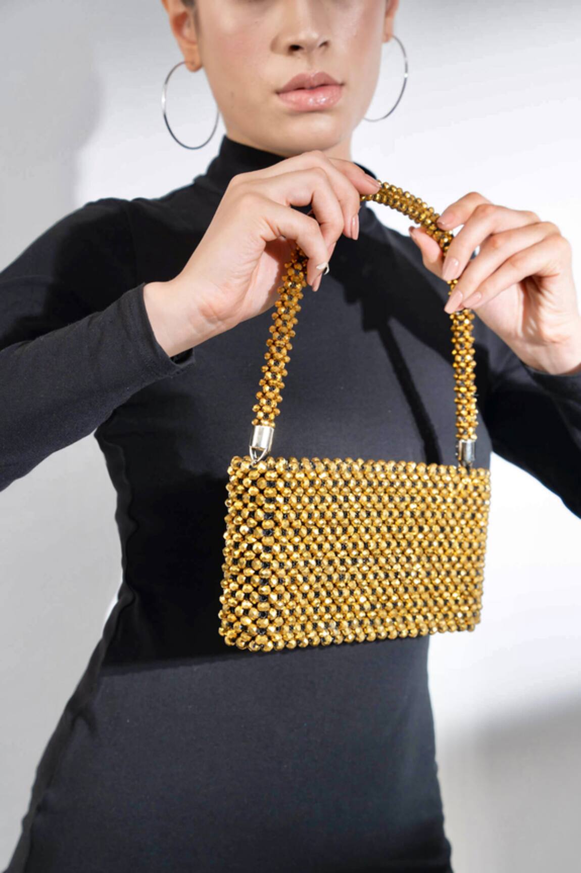 Waby Saby Crystal Bead Embellished Bag