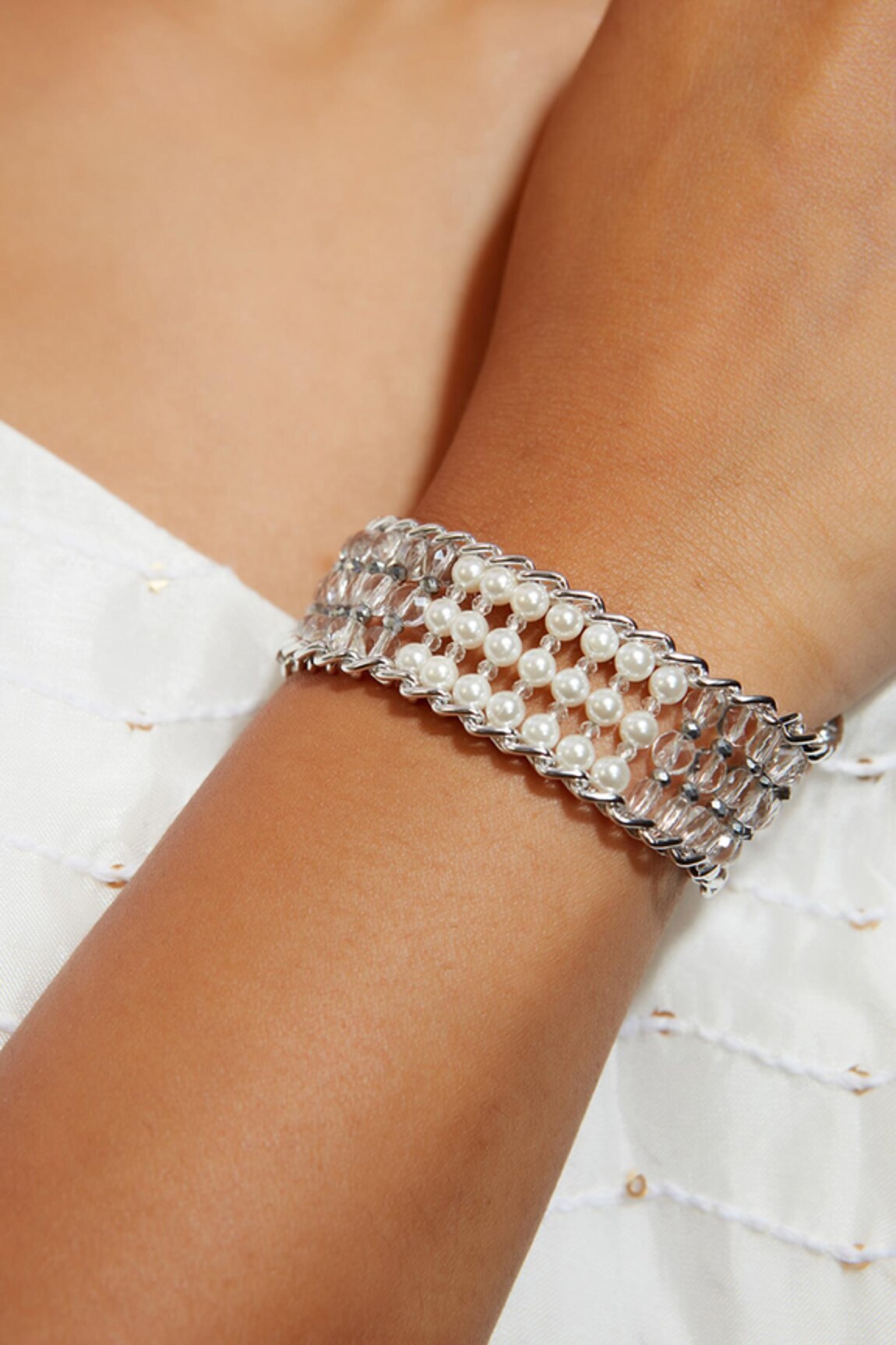 House of D'oro Layered Pearl Bracelet