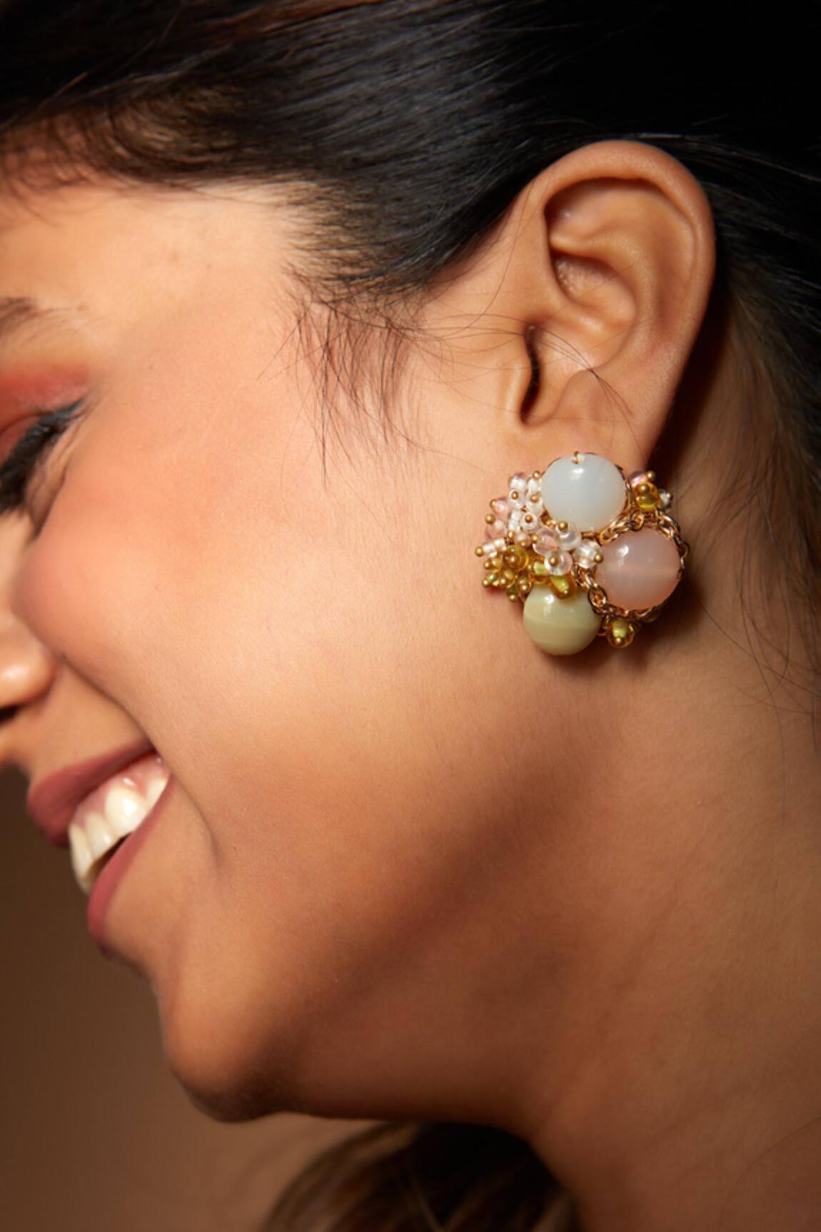 House of D'oro Handmade Embellished Ear Studs