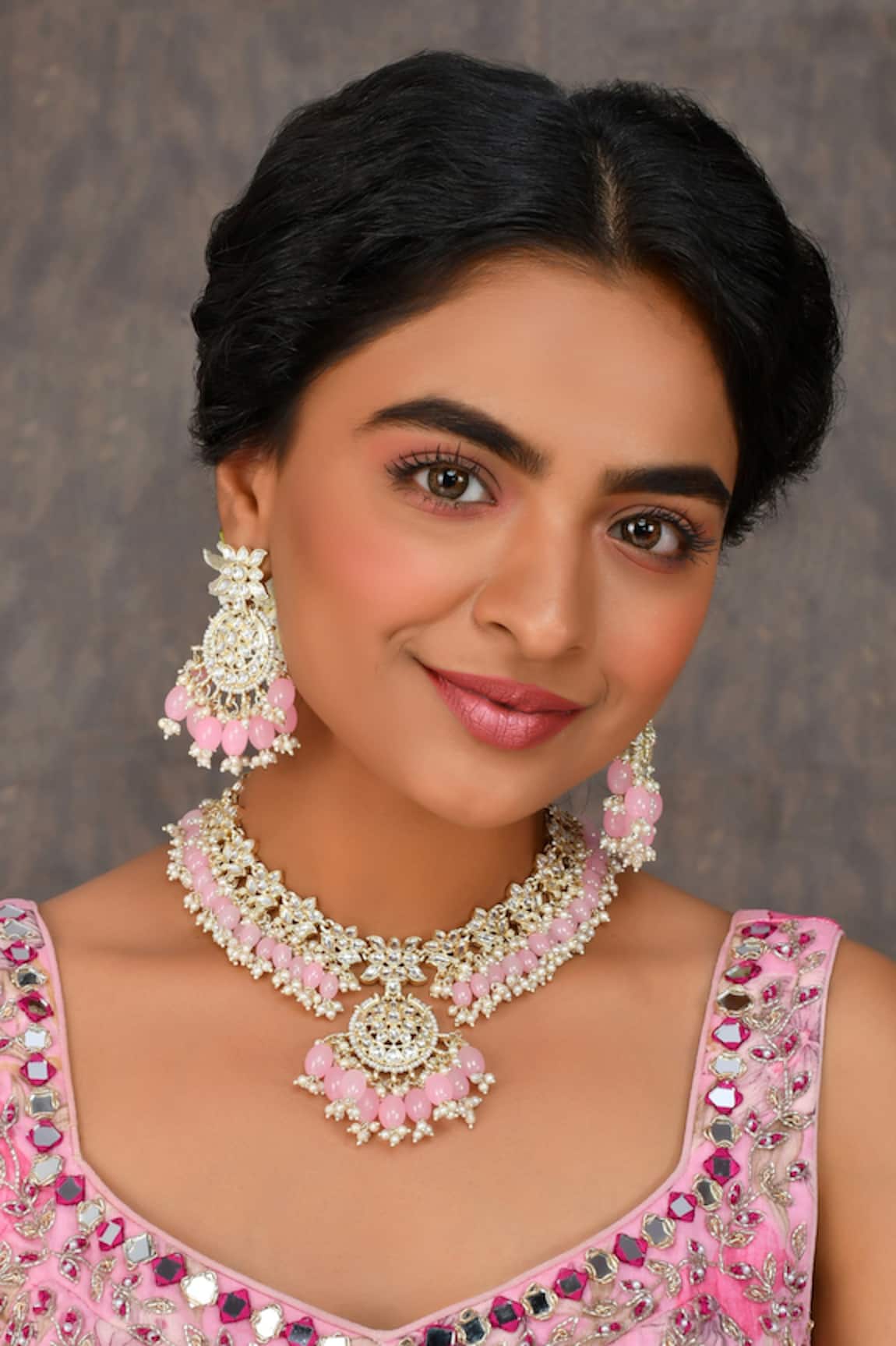 Ishhaara Pearls Embellished Pendant Necklace Set