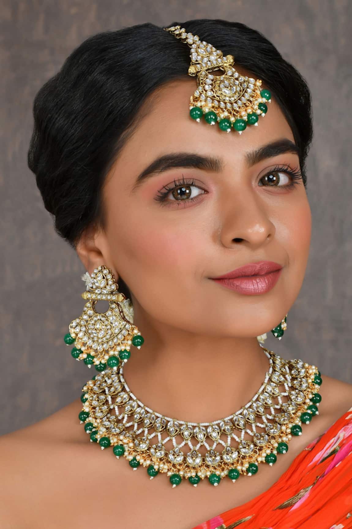 Ishhaara Pearls Embellished Choker Necklace Set