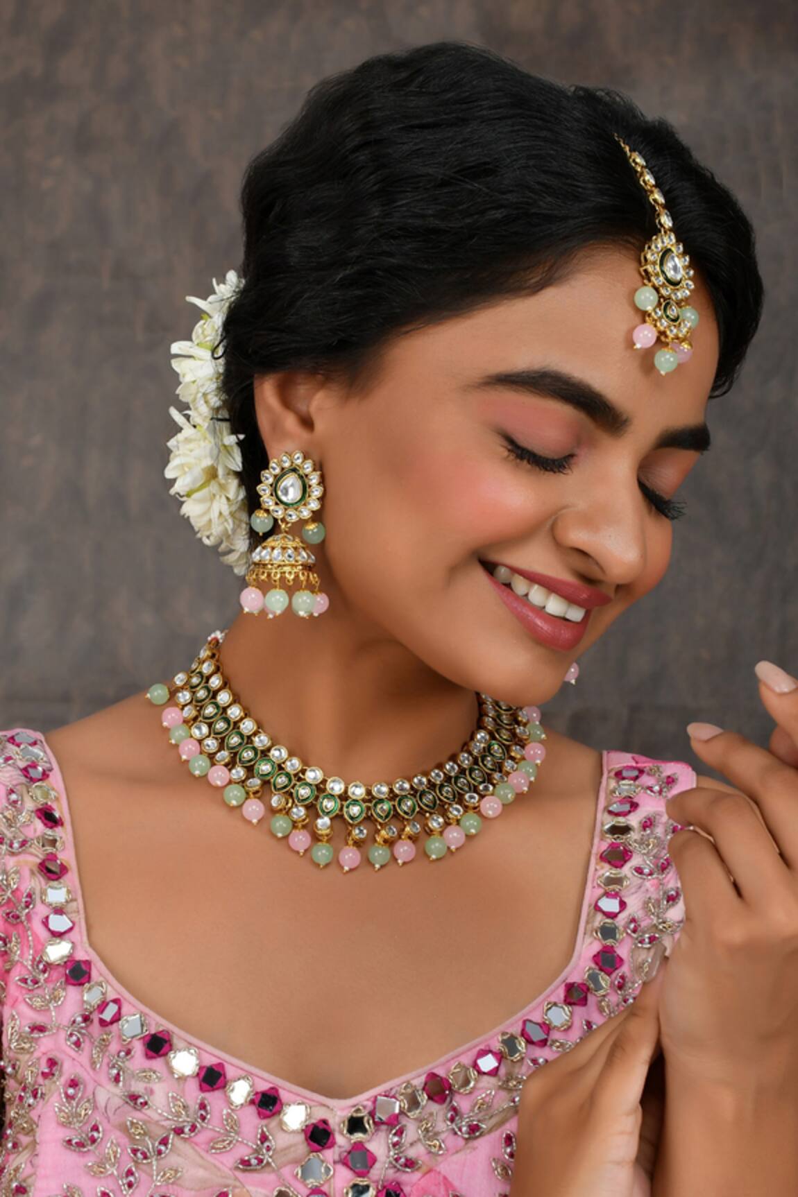 Ishhaara Stone Embellished Choker Set