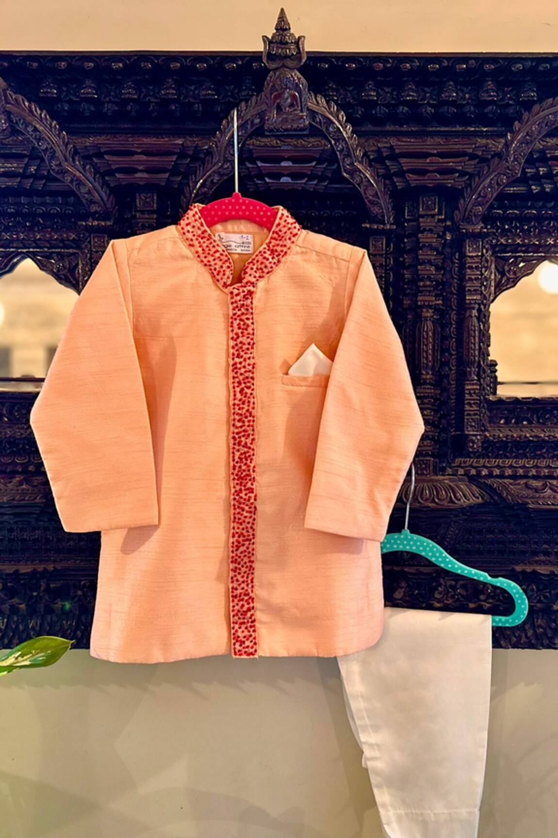 Rage Attire-Sweta Saria Placement Bullion Embroidered Sherwani With Pajama