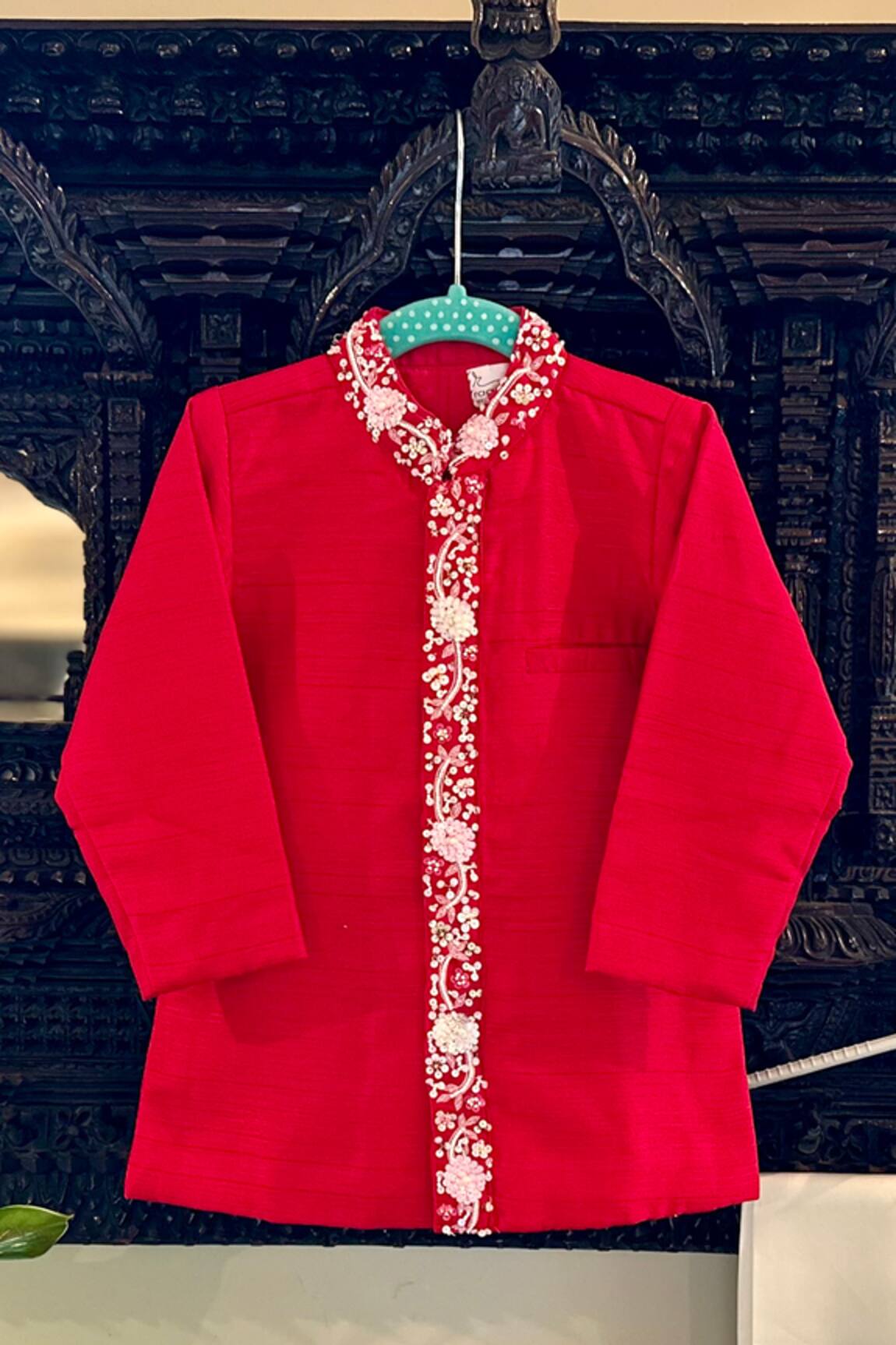 Rage Attire-Sweta Saria Sequin Placket Embroidered Sherwani With Pajama