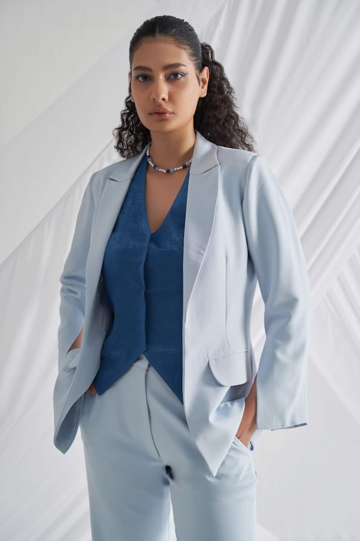 How to Wear Light Blue Blazer Top 13 Outfit Ideas for Women  FMagcom