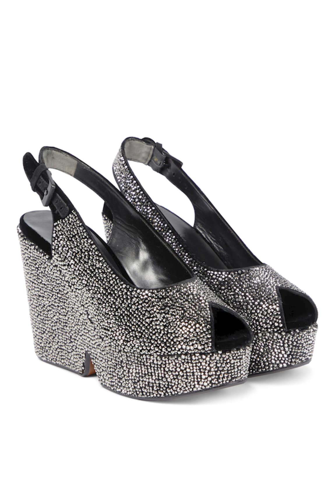 Sephyr Neoma Swarovski Studded Wedges