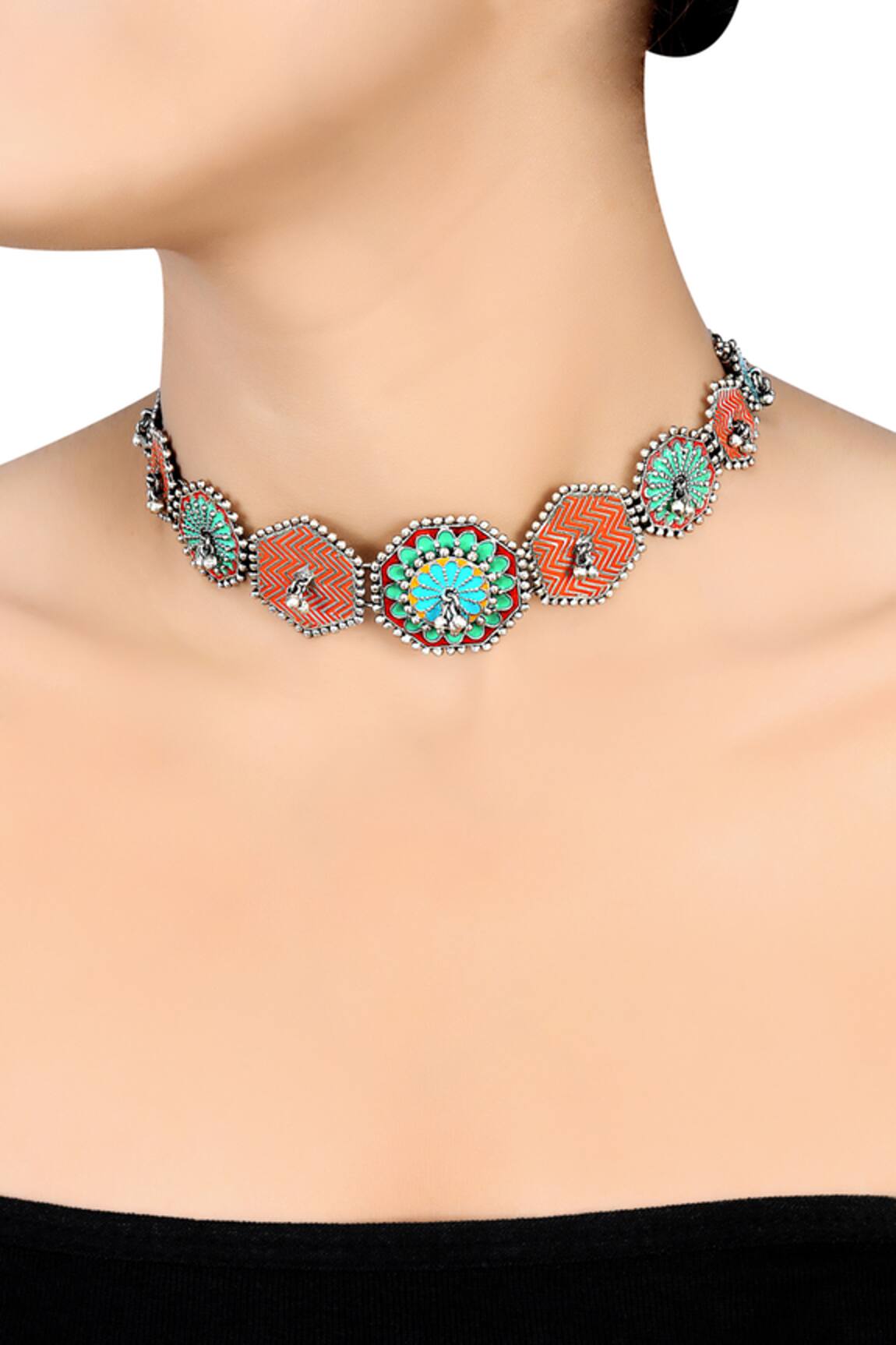 Tribe Amrapali Rangeeli Ghungroo Choker