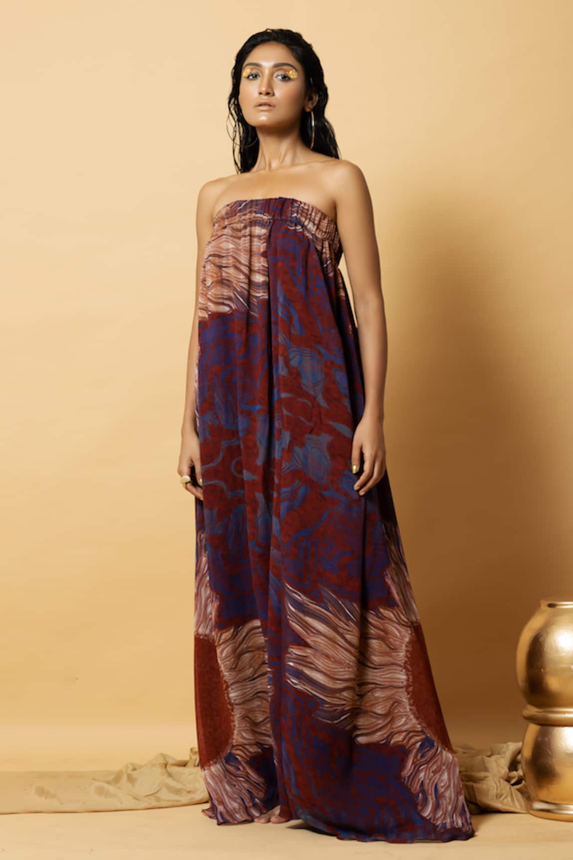 Label Shristi Chetani Printed Maxi Dress 