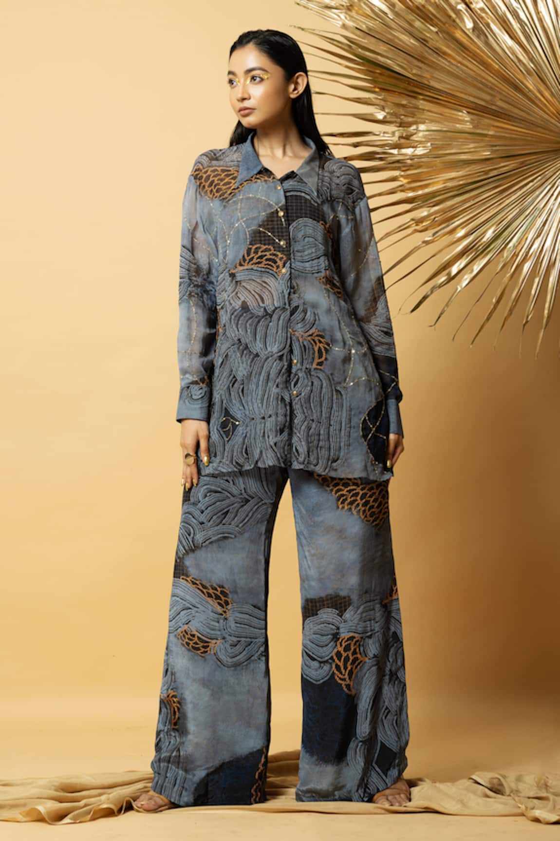 Label Shristi Chetani Abstract Pattern Shirt 