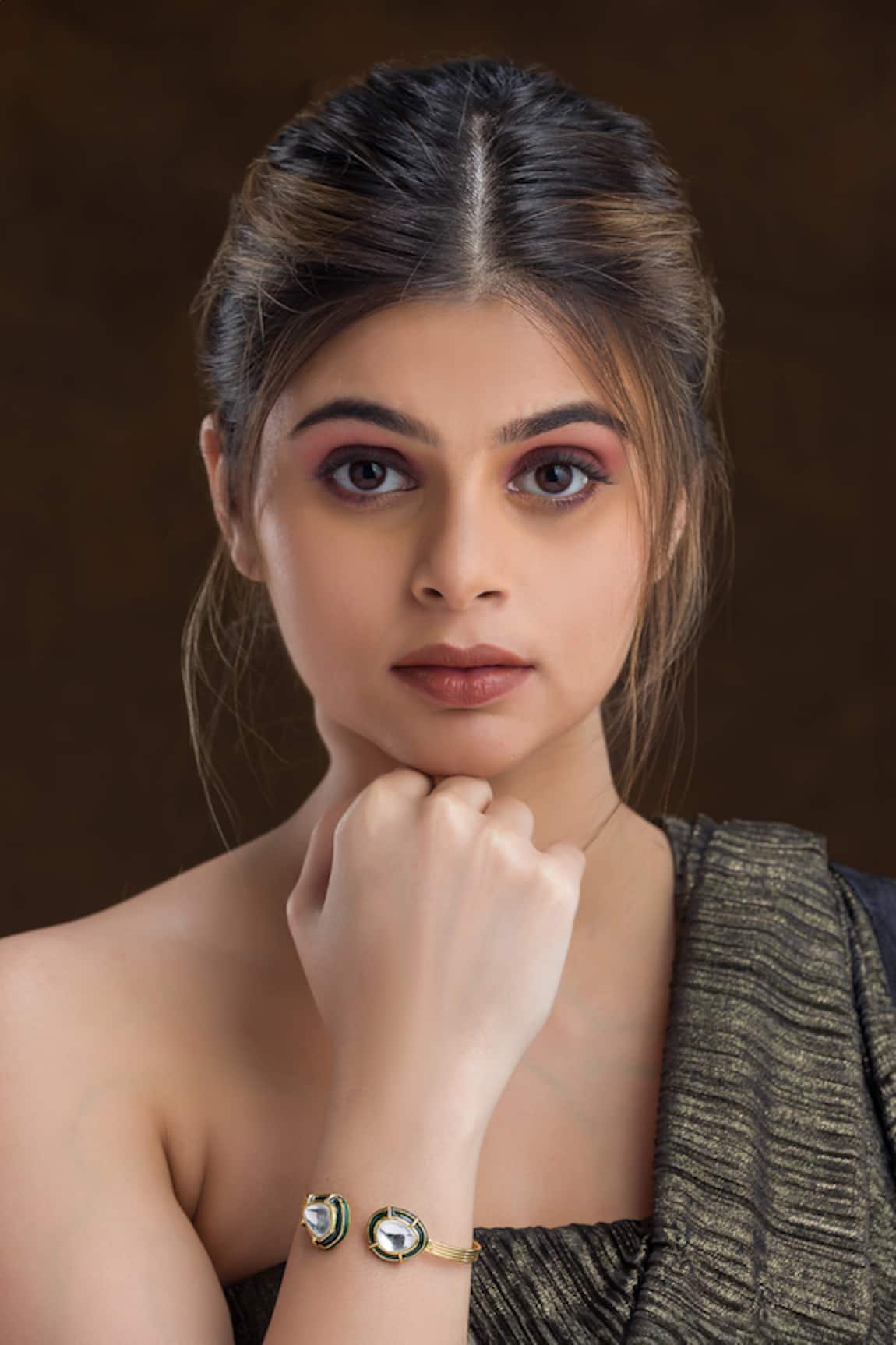 Vasundhara Kundan & Cubic Zirconia Bracelet