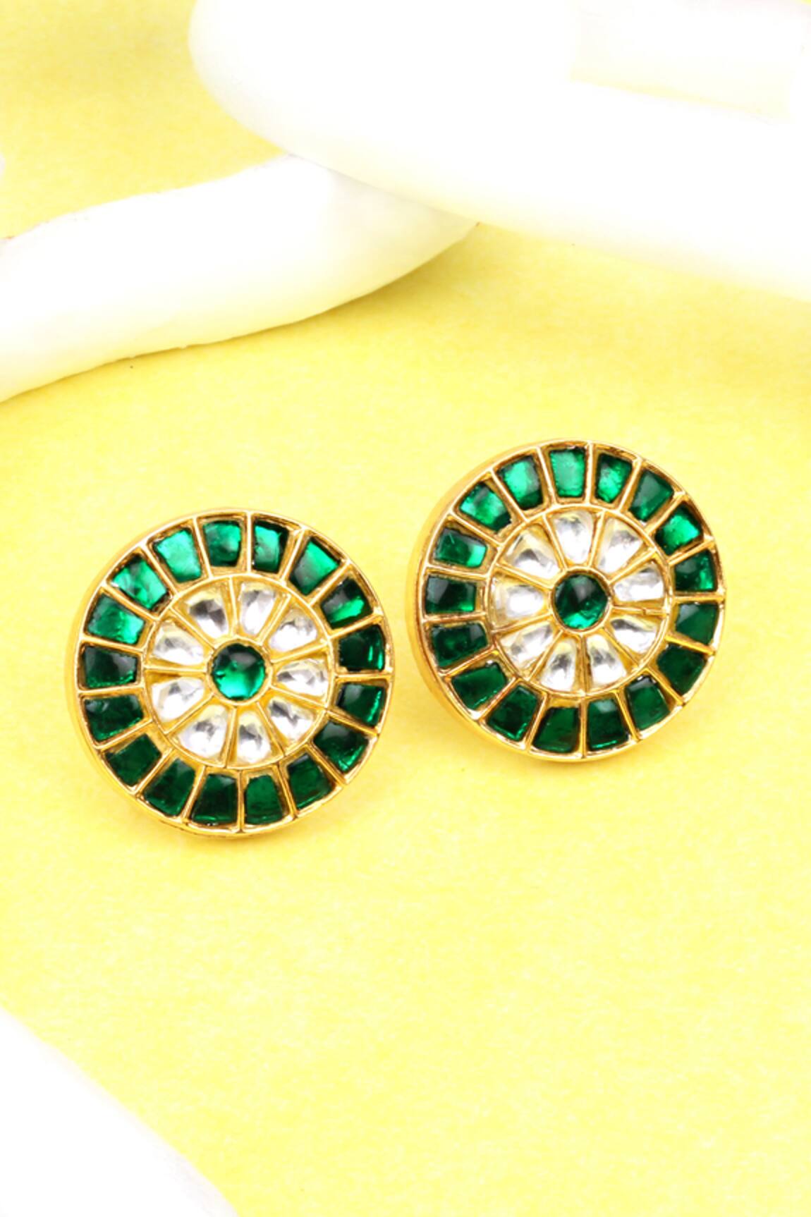 Sangeeta Boochra Stone Studded Stud Earrings