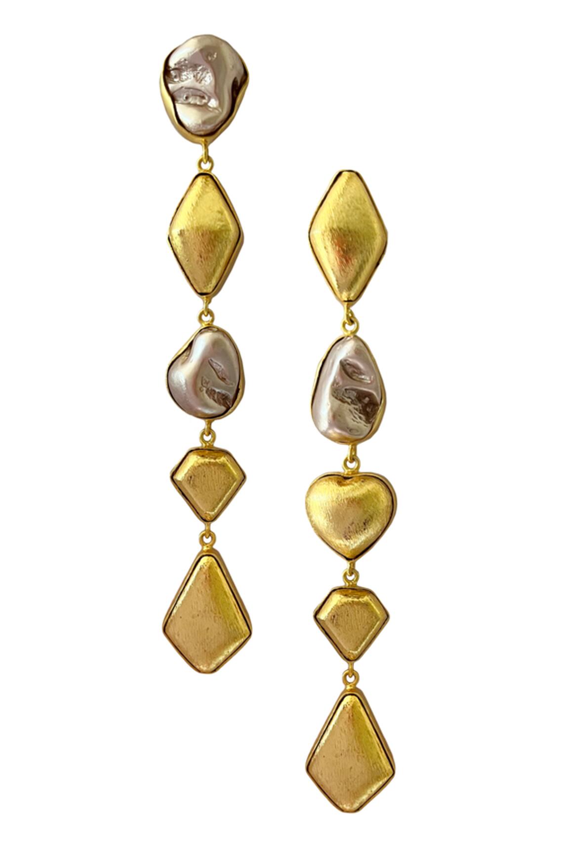 Radhika Agrawal Jewels Poppy Stone Embellished Danglers