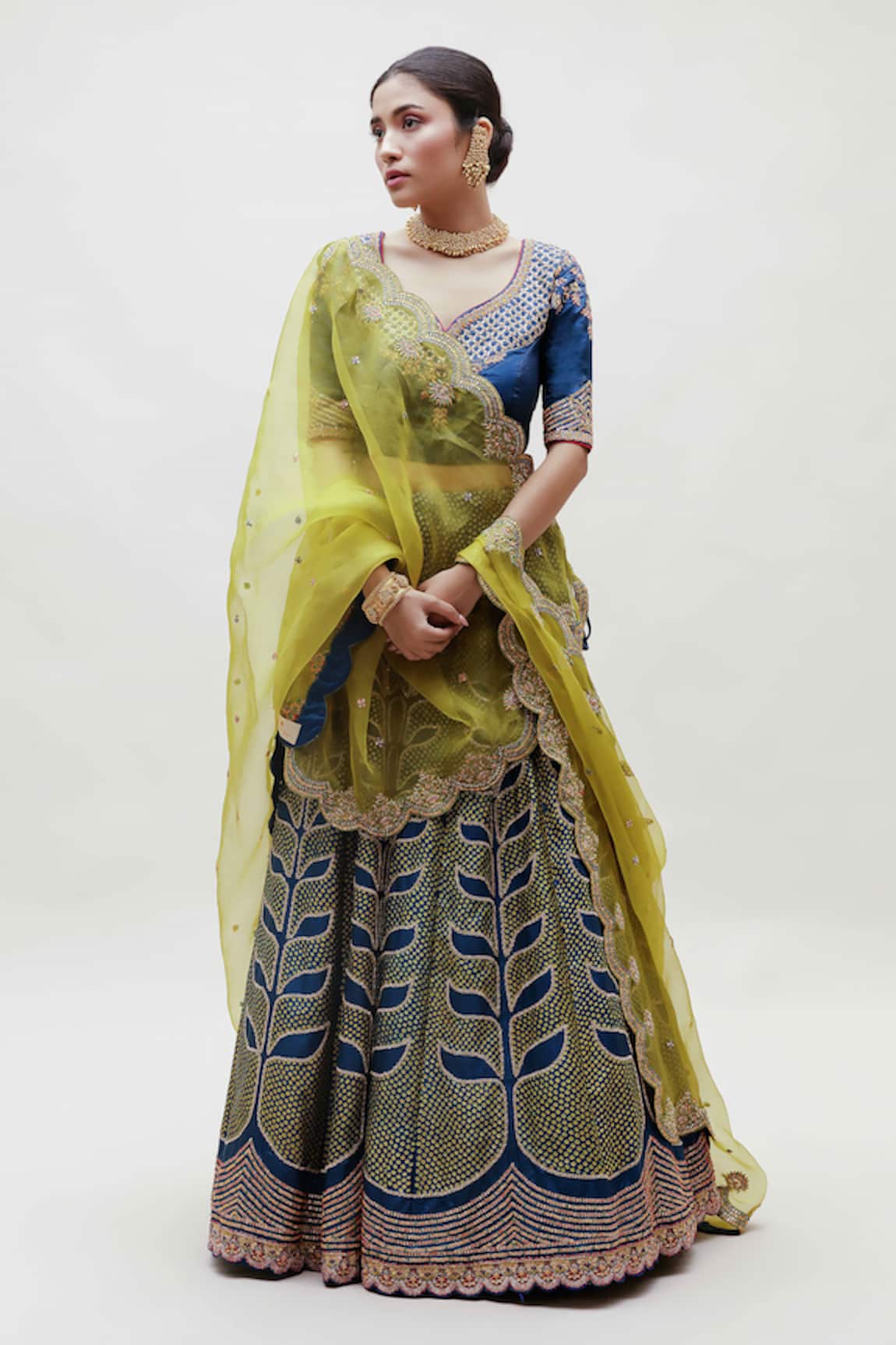 Naina Jain Bandhani Pattern Lehenga Set
