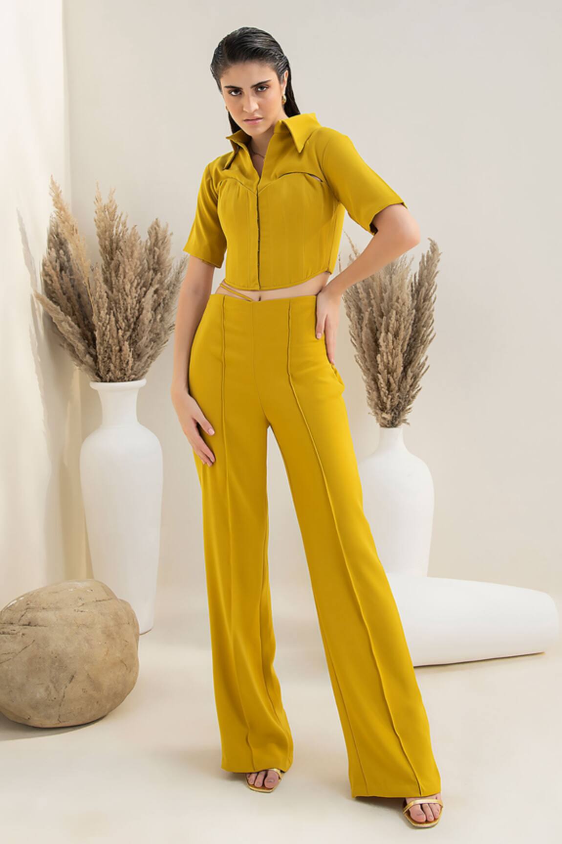 Intrinsic India Nadia Corset Shirt With Pant